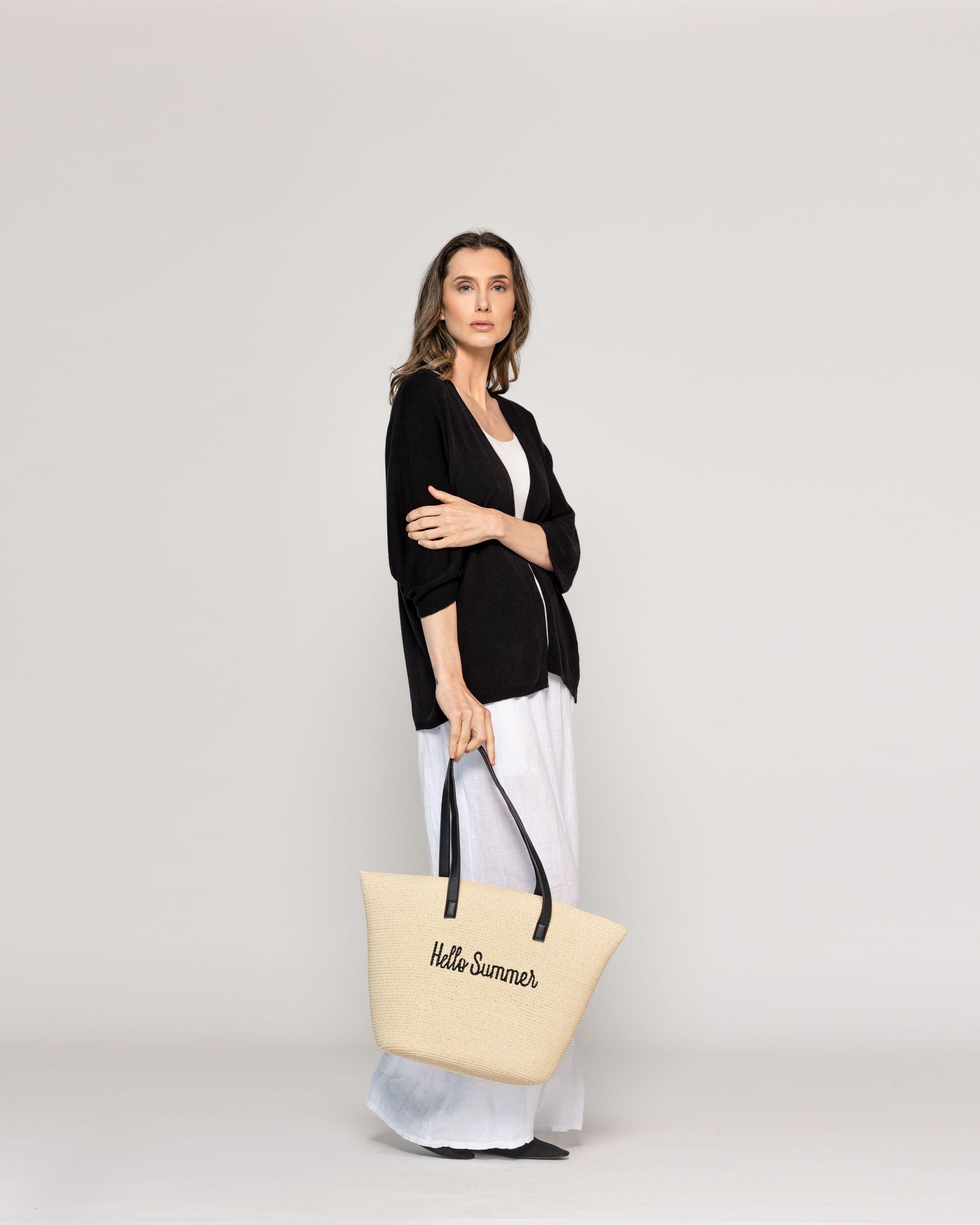 Cartera Mujer Bolso Canasto Hello Summer Natural Lineatre-2