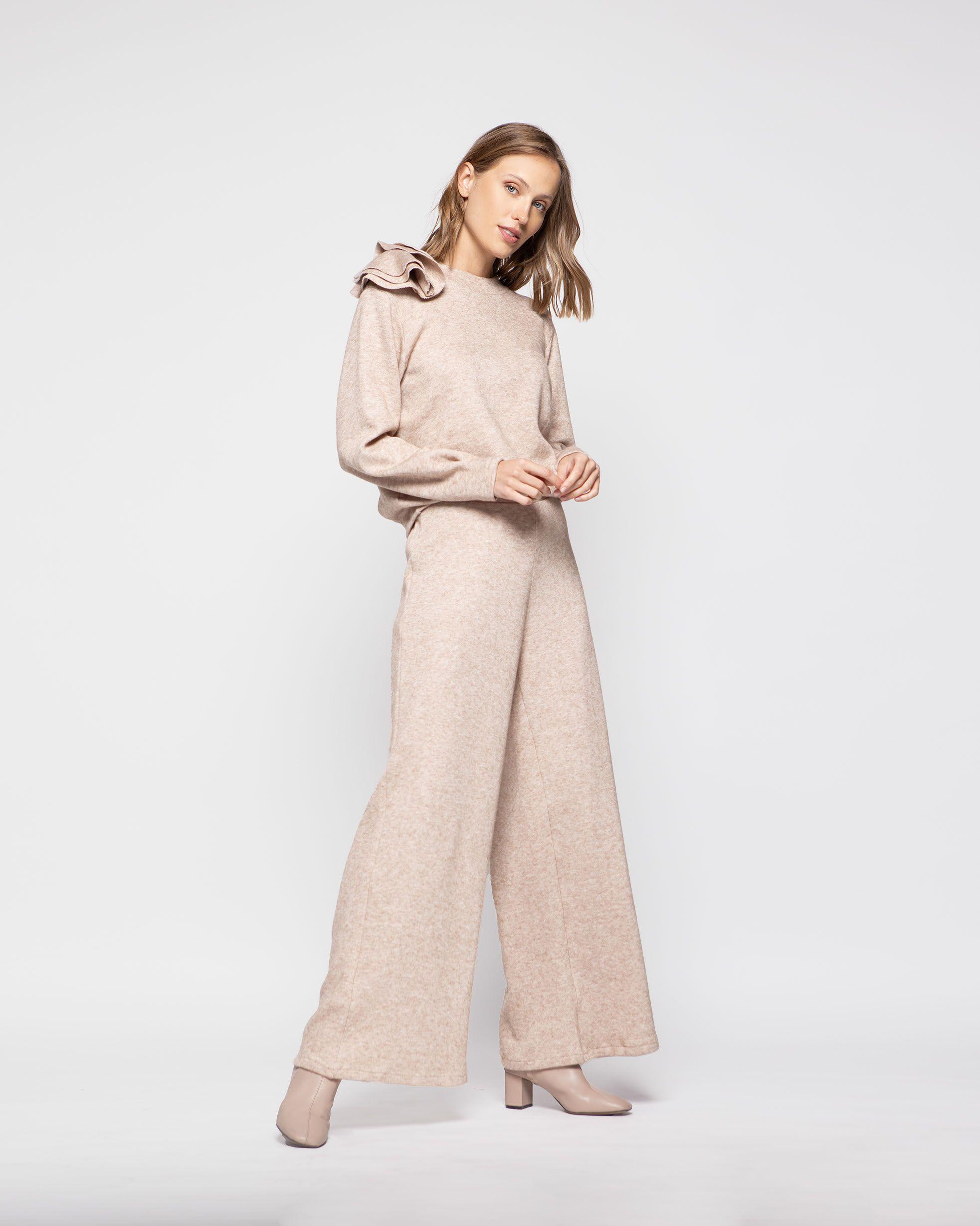 Sweater Mujer Cala Beige Ludovica-1