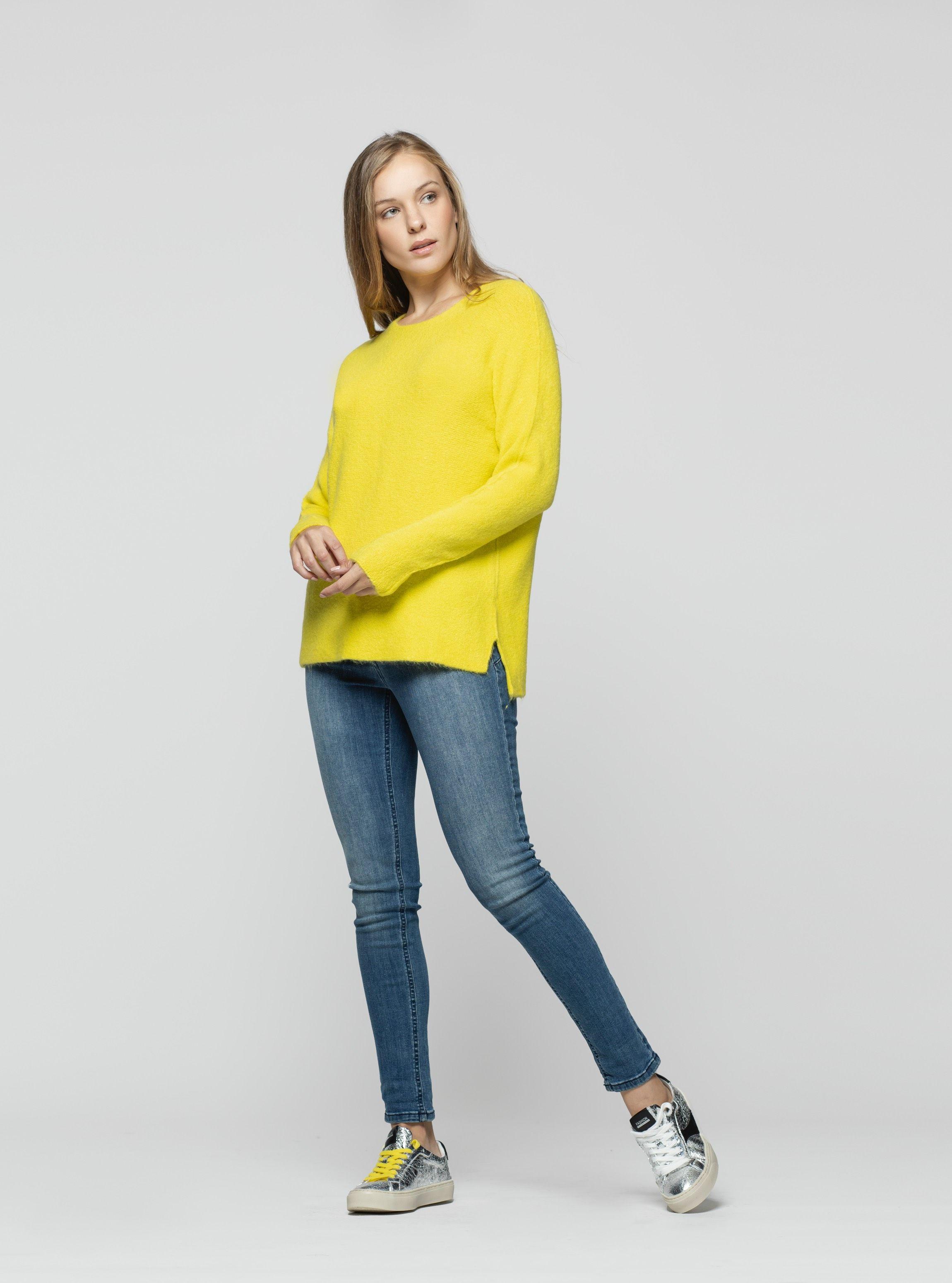 Sweater Mujer Geral Amarillo Lineatre-2