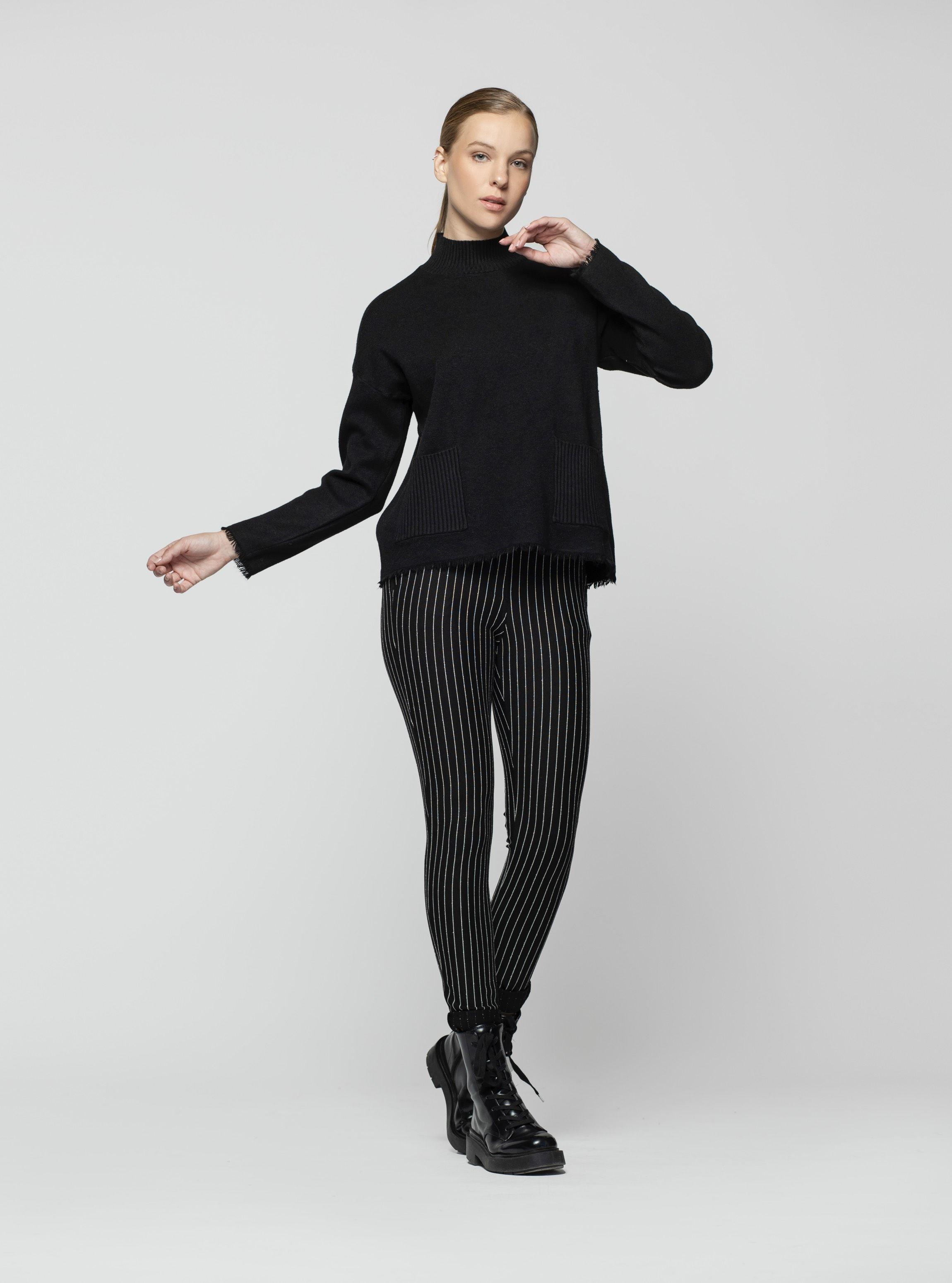 Pantalon Mujer Kariel Negro Lineatre-1