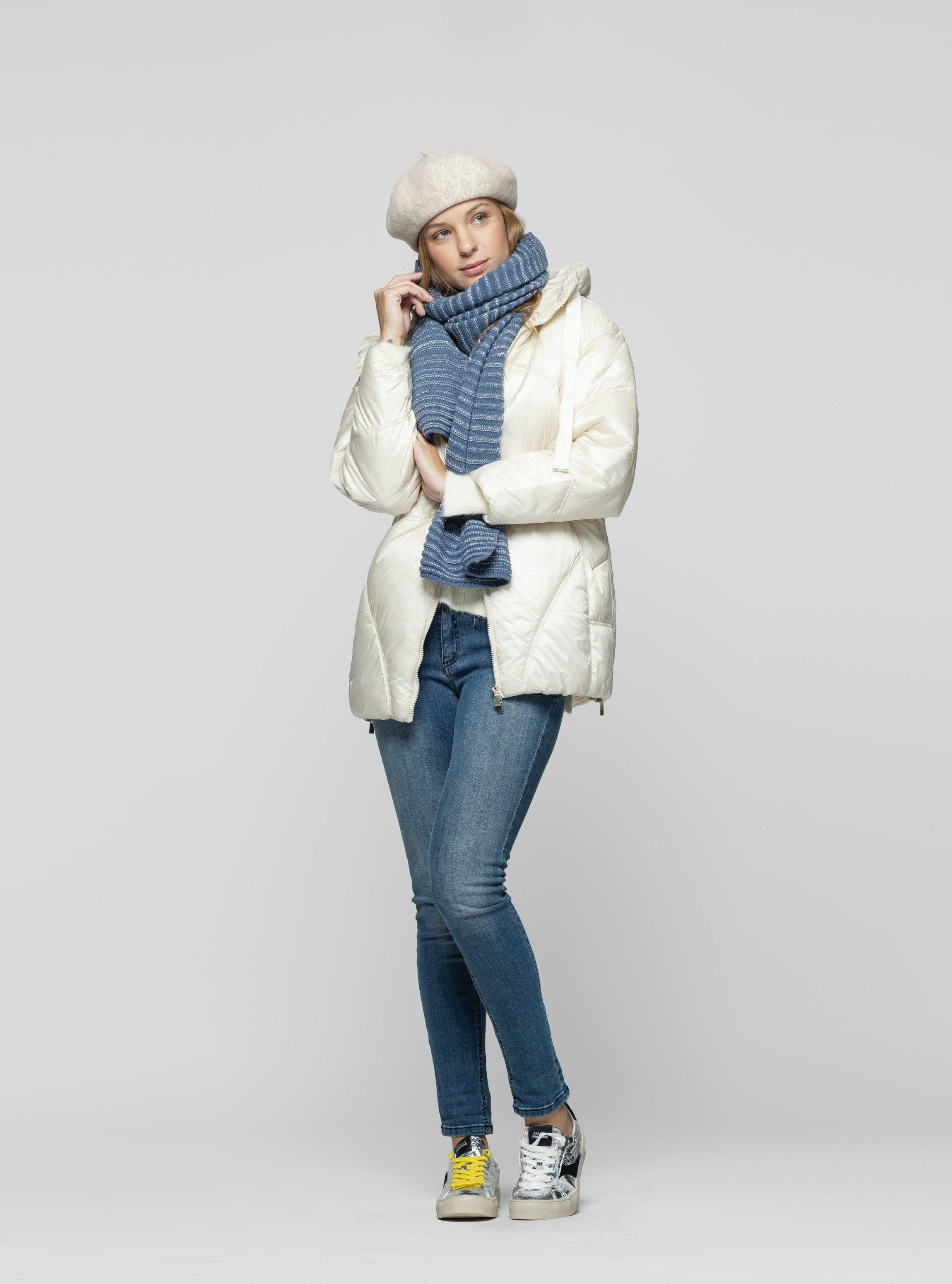 Echarpe Mujer Elva Azul  Lineatre-2