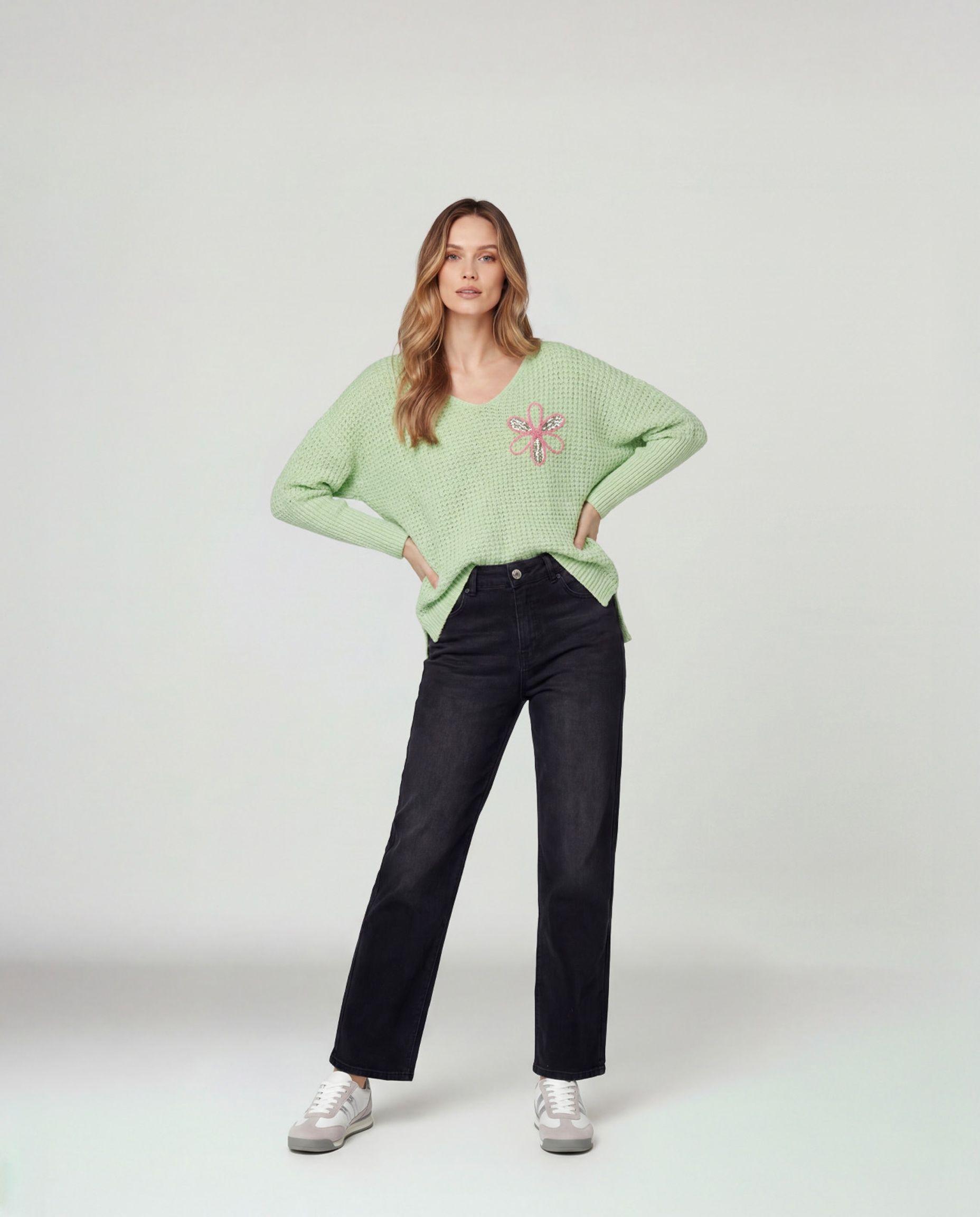 Sweater Mujer Nerina Agua Lineatré-3
