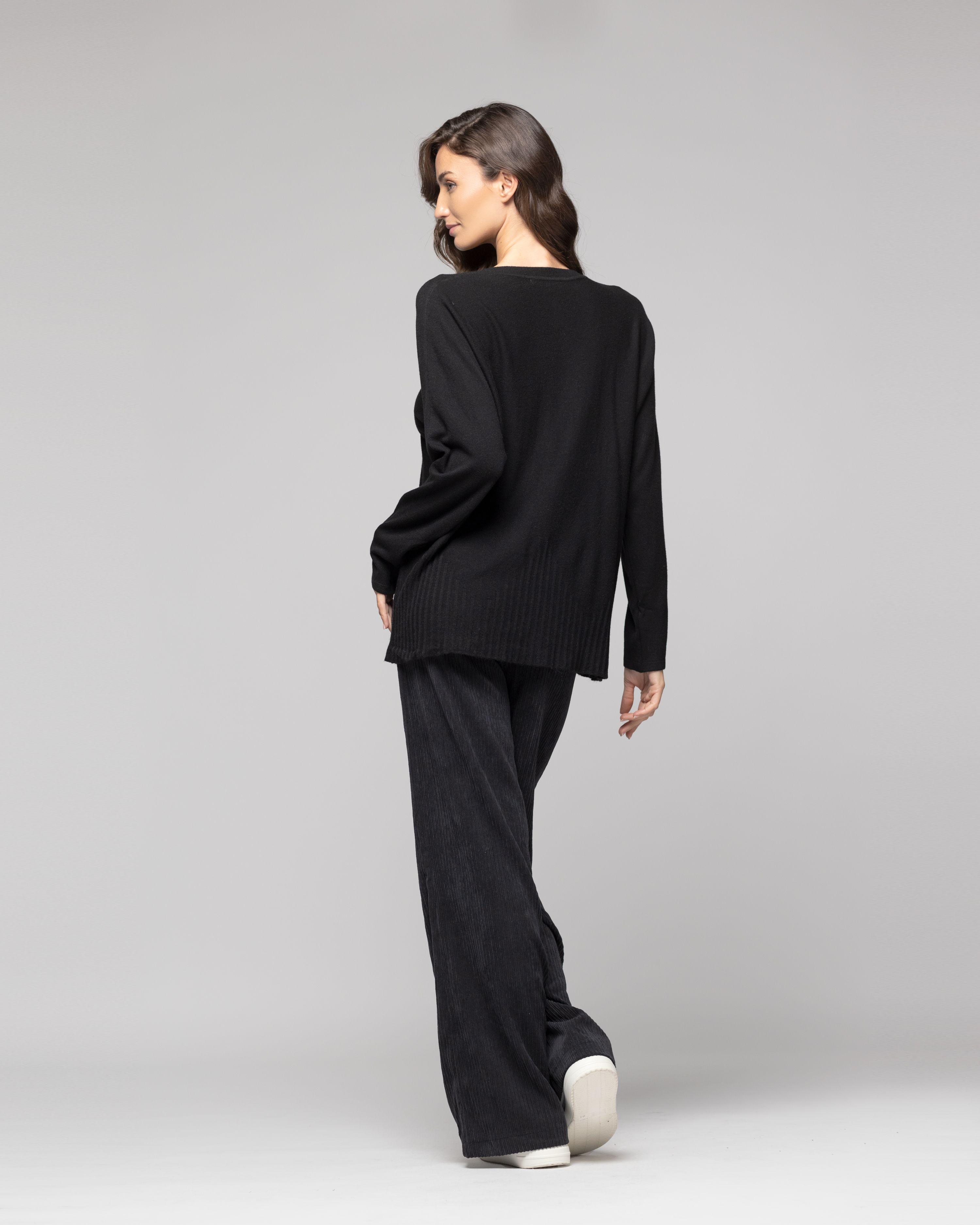 Sweater Mujer Victoria Negro Lineatre-2