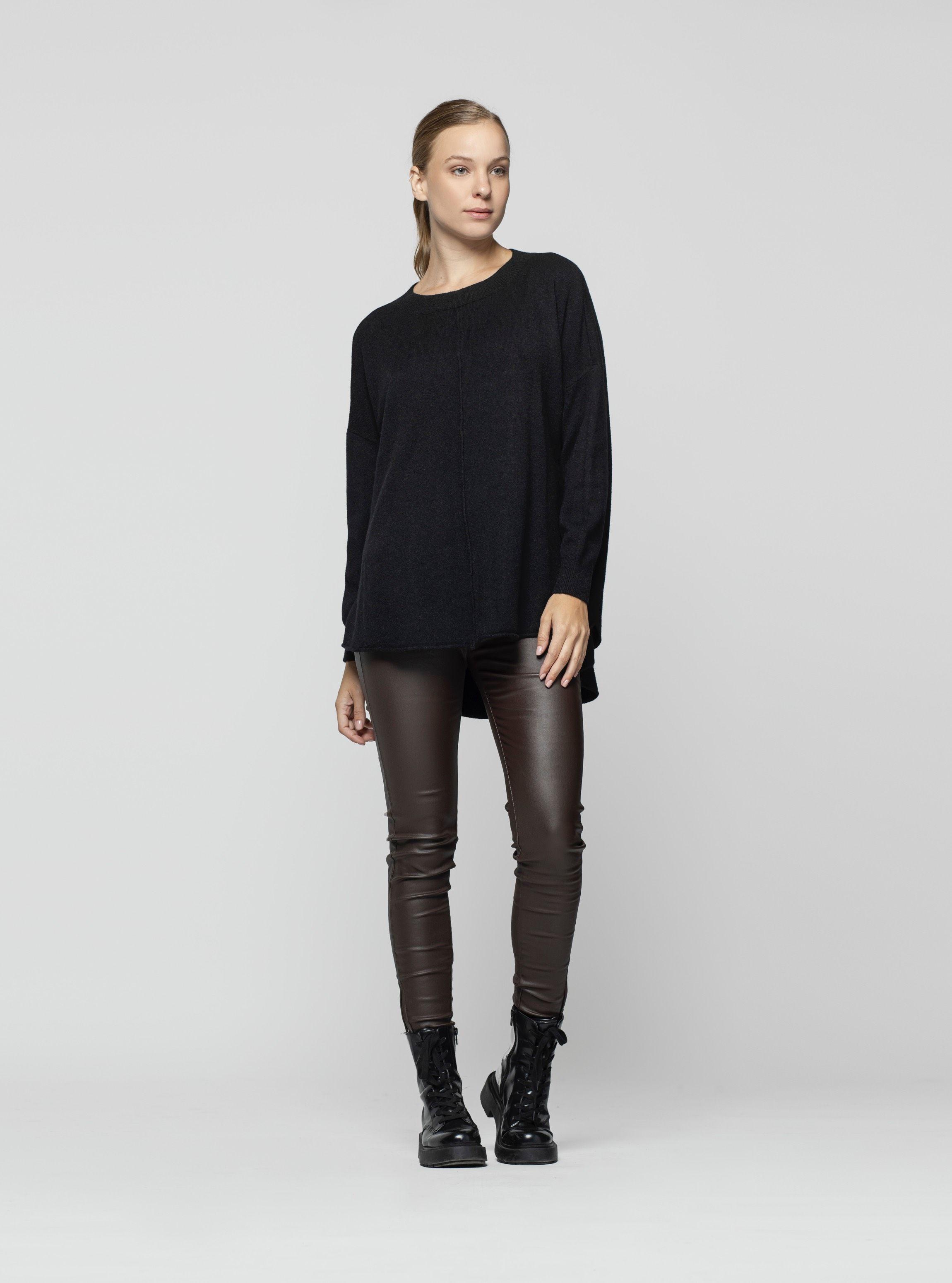 Sweater Mujer Viviana Negro Lineatre-2