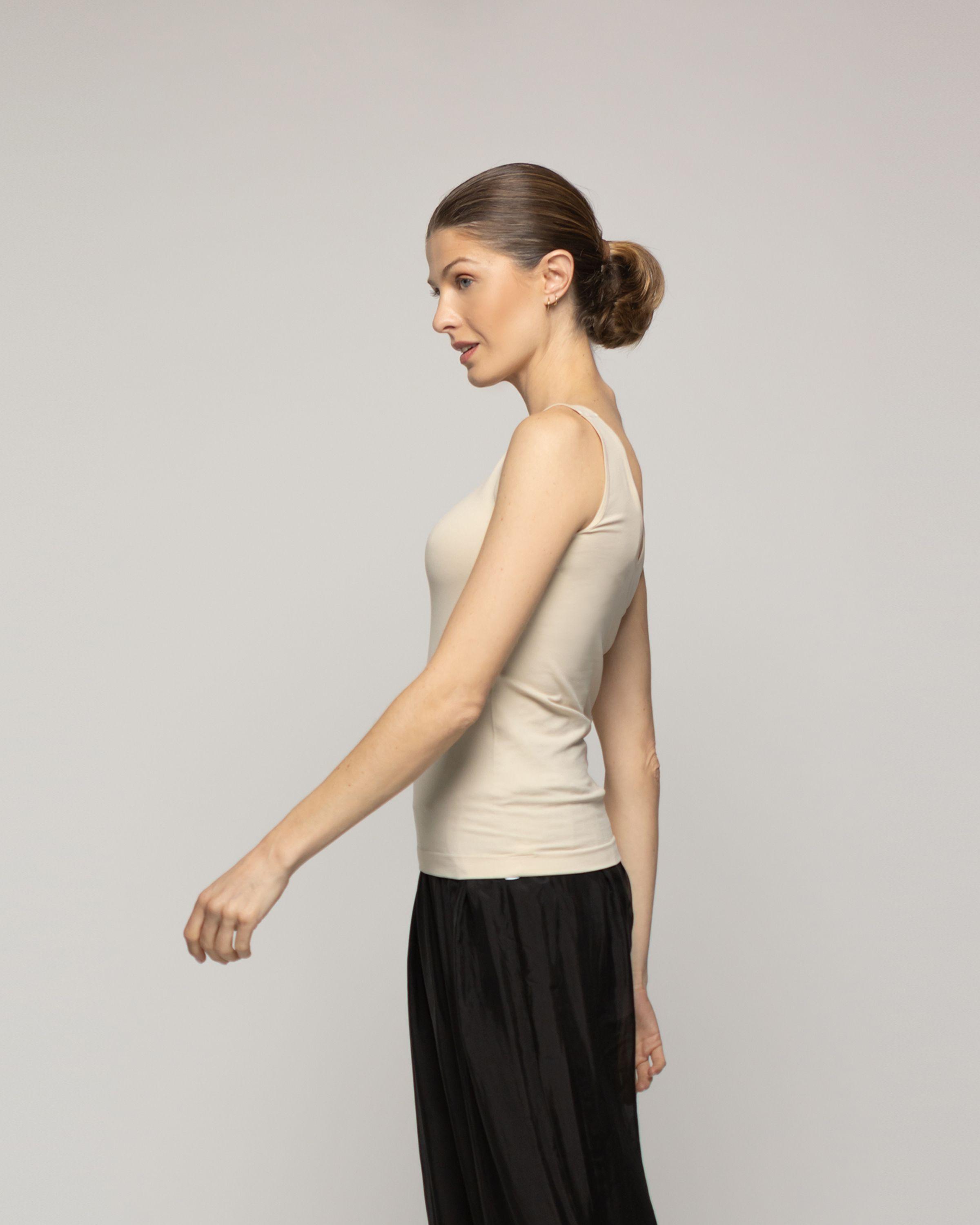 Top Mujer Teodora Mangas Anchas Negro Lineatre-3