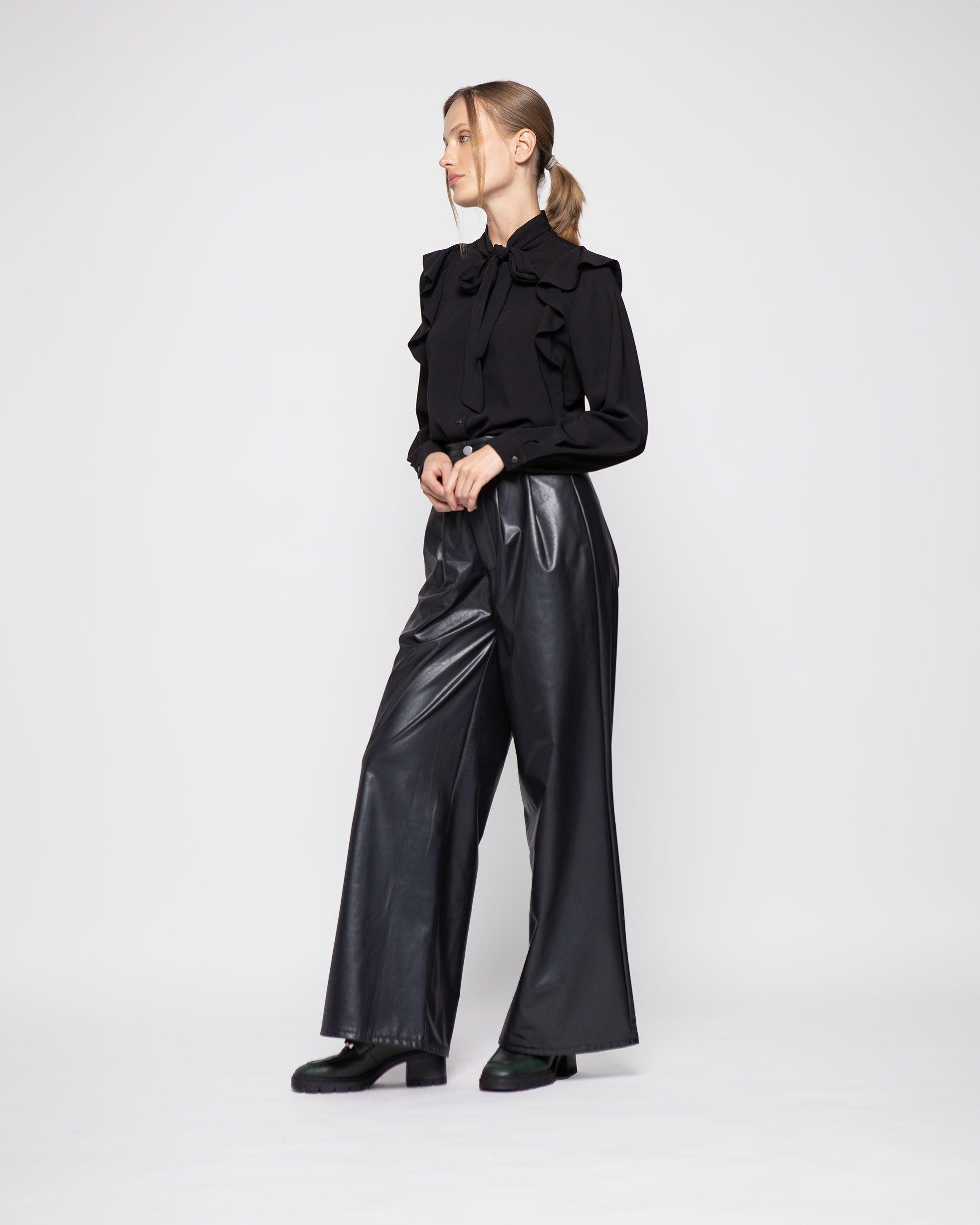 Blusa Mujer Verbena Negro Ludovica-1