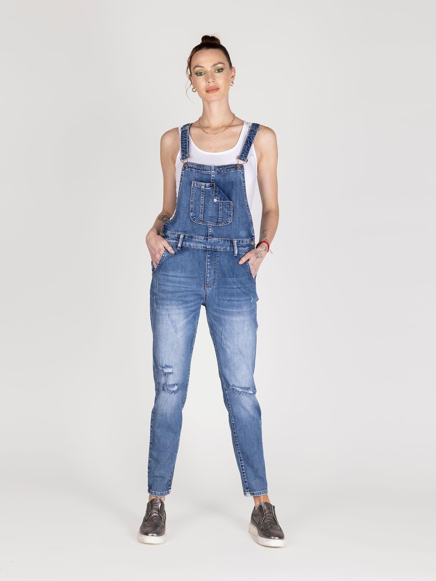 Jardinera denim azul lineatre-0