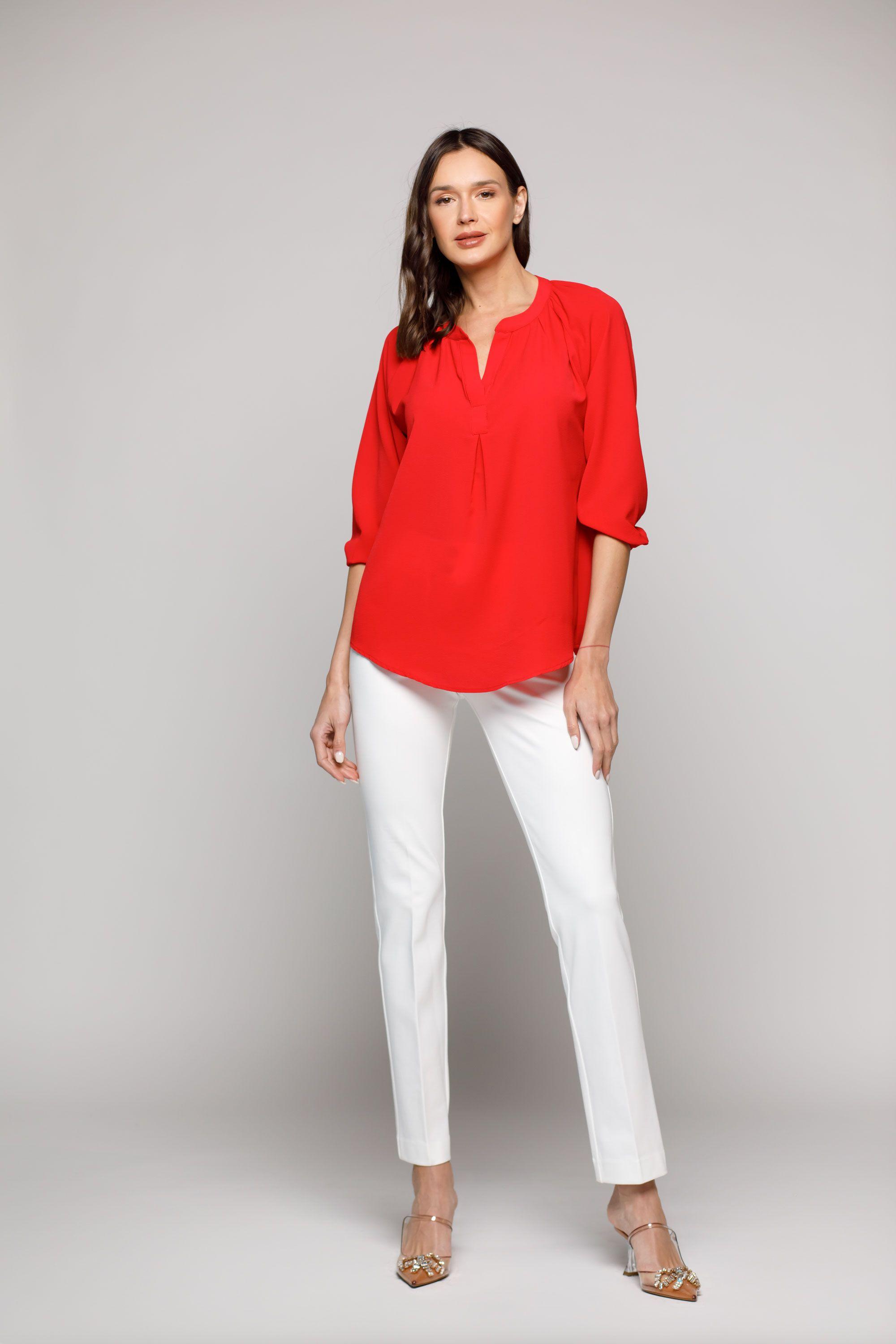BLUSA GARDENIA ROJO Ludovica-0
