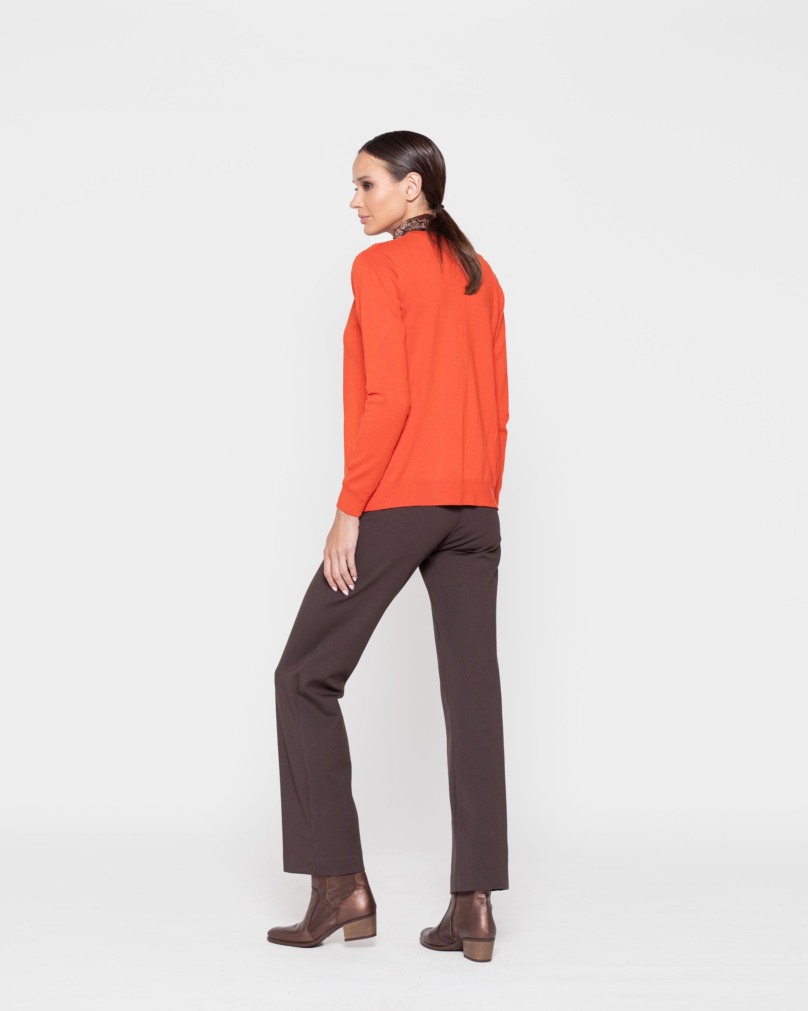 Sweater Mujer Calendula Naranjo Ludovica-2