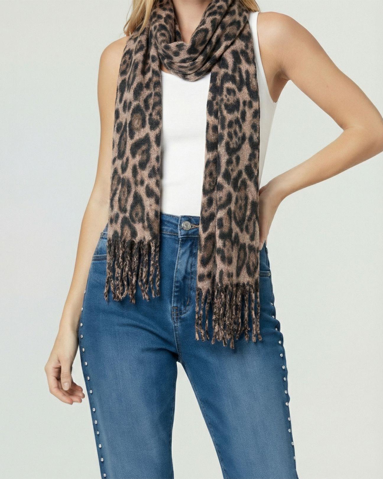 Echarpe Mujer Muriel Taupe Lineatre-2