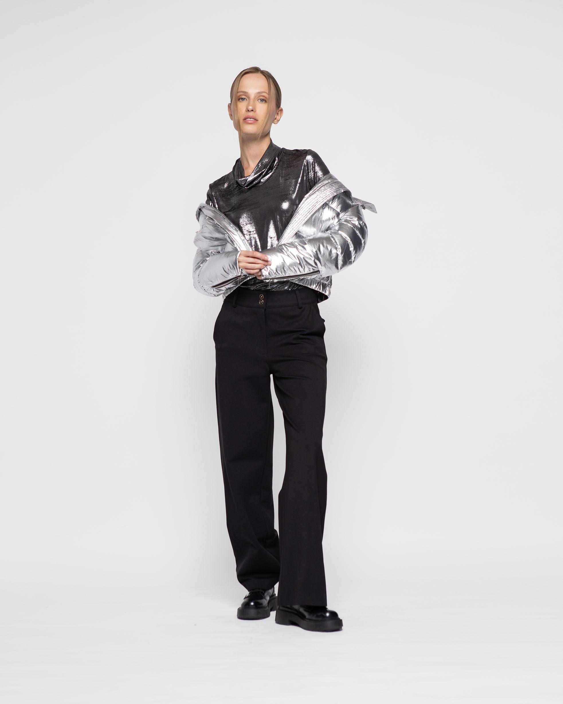 Parka Mujer Fresia Plateado Ludovica-3