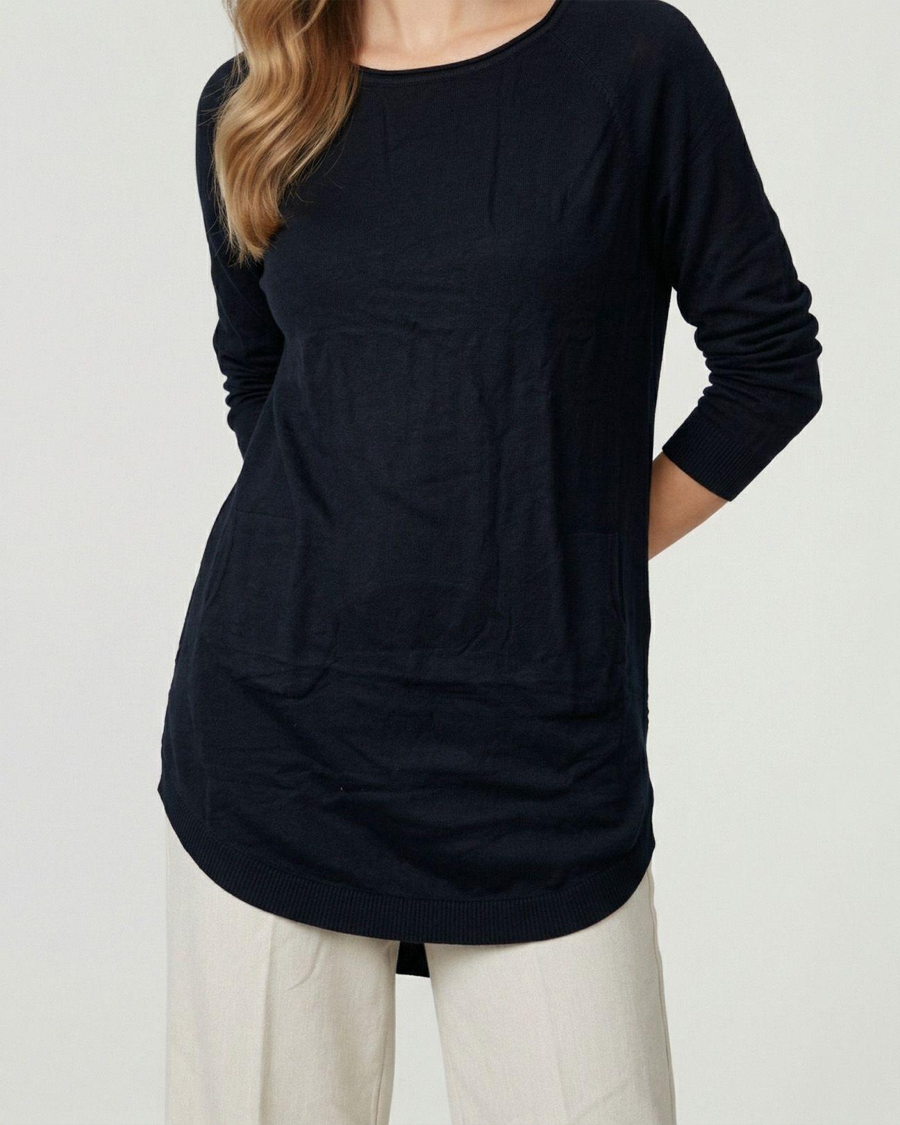 Vestido Mujer Consuelo Cuello Redondo Cierre Sin Cierre Azul Lineatre-2