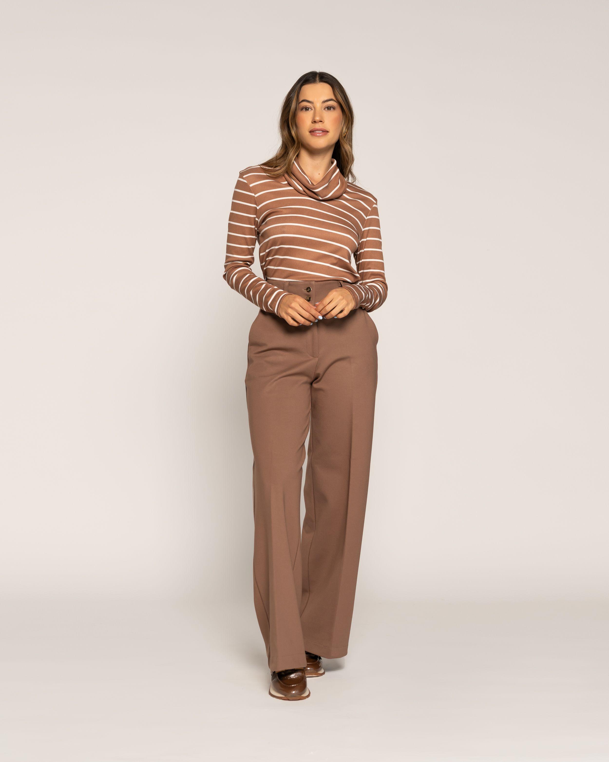 Polera Úrsula Moka Ajustada Cuello Redondo Manga Larga Ludovica-0