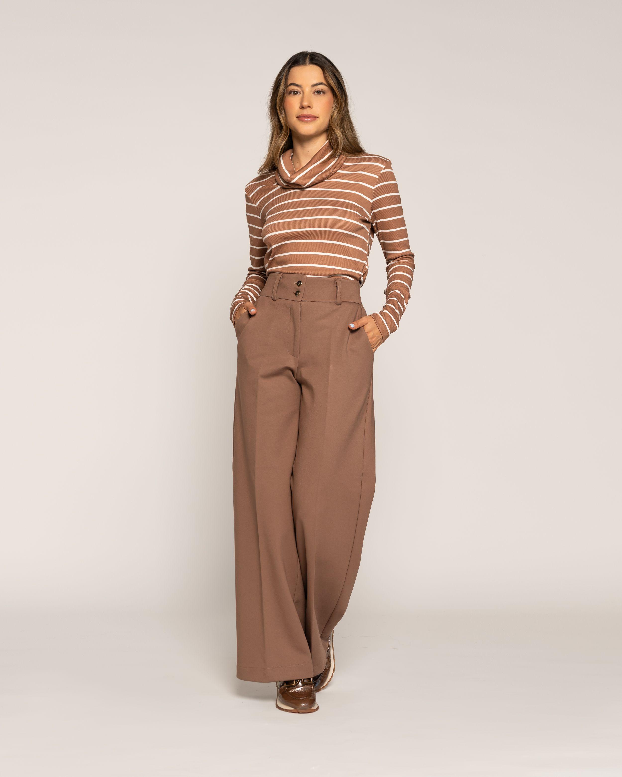 Polera Úrsula Moka Ajustada Cuello Redondo Manga Larga Ludovica-1