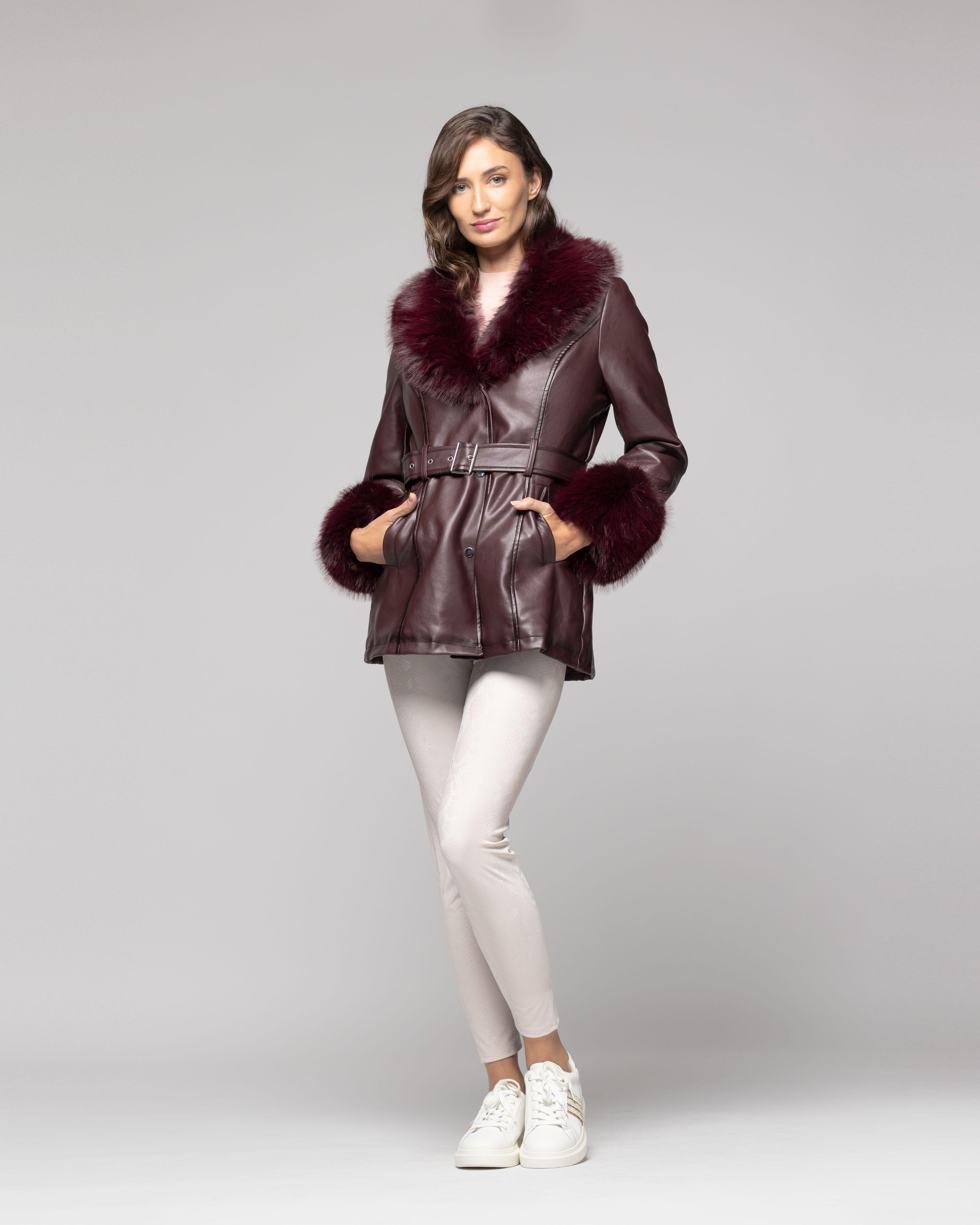 Chaqueta Mujer Ariadna Rojo oscuro Lineatre-0