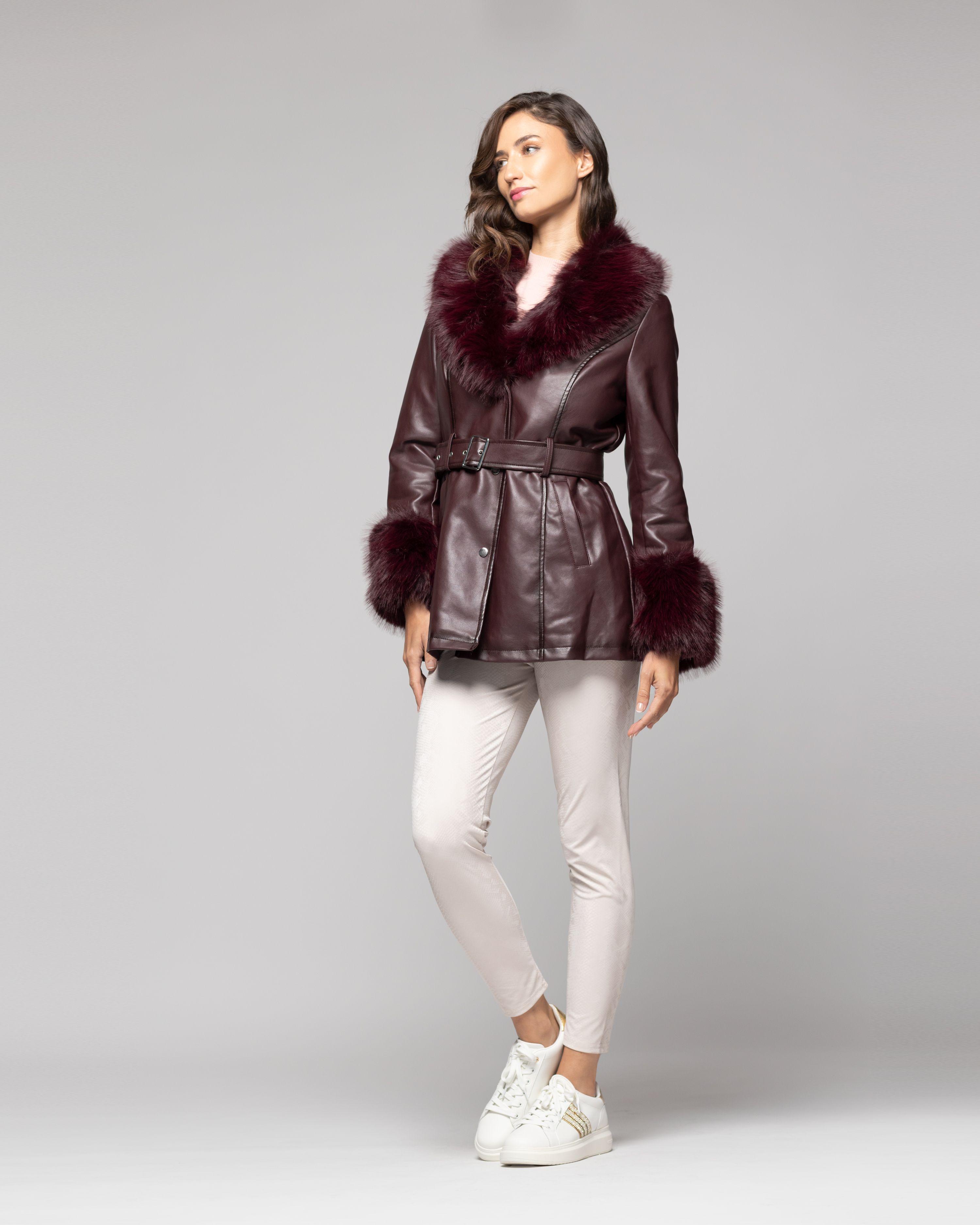 Chaqueta Mujer Ariadna Rojo oscuro Lineatre-1
