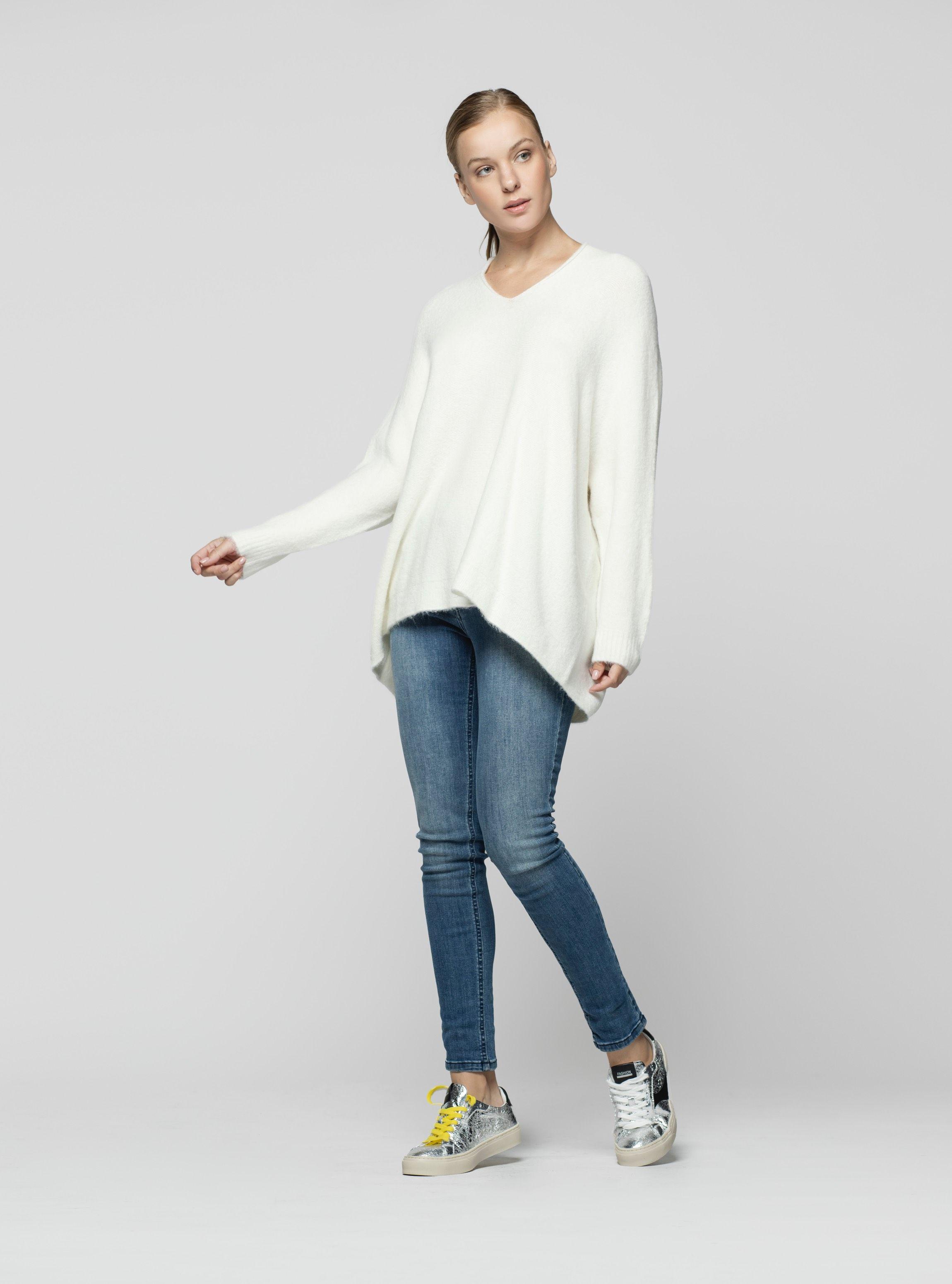 Sweater Mujer Nerys Blanco Lineatre-2