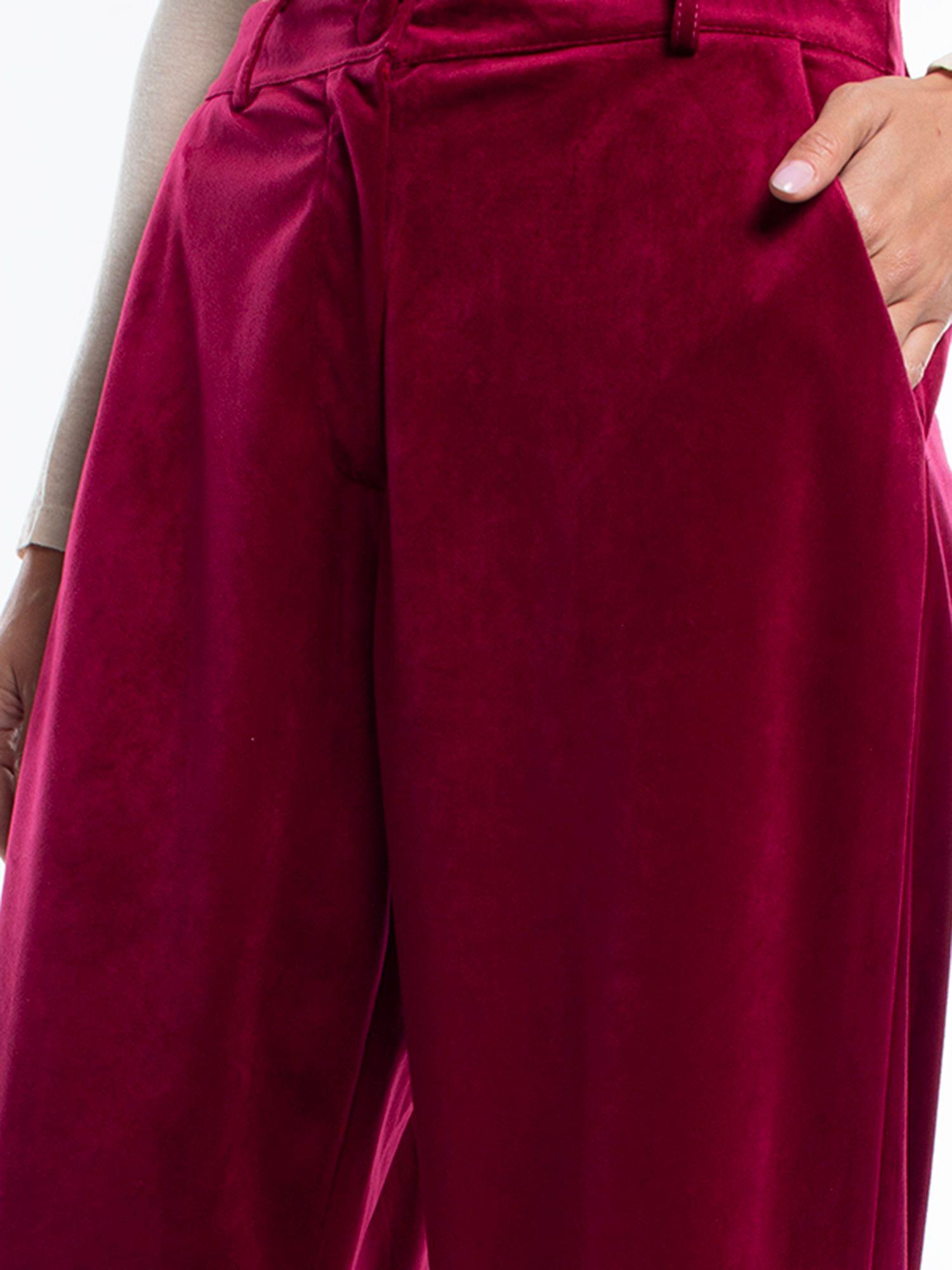 Pantalon burdeo lineatre-2