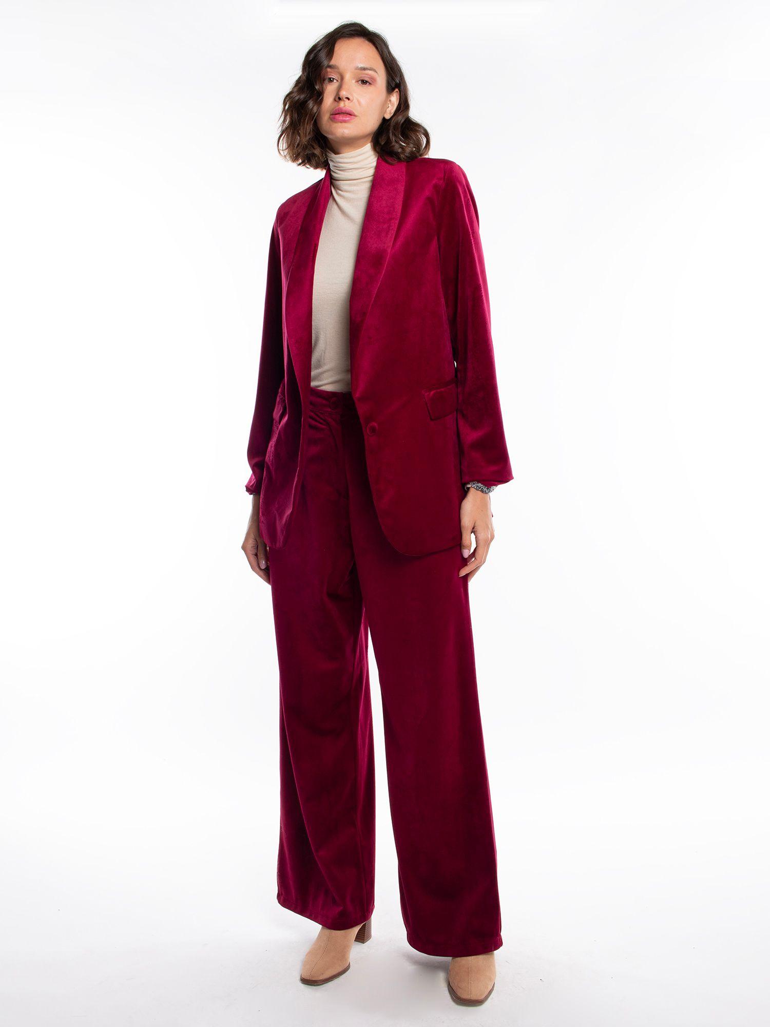 Pantalon burdeo lineatre-3