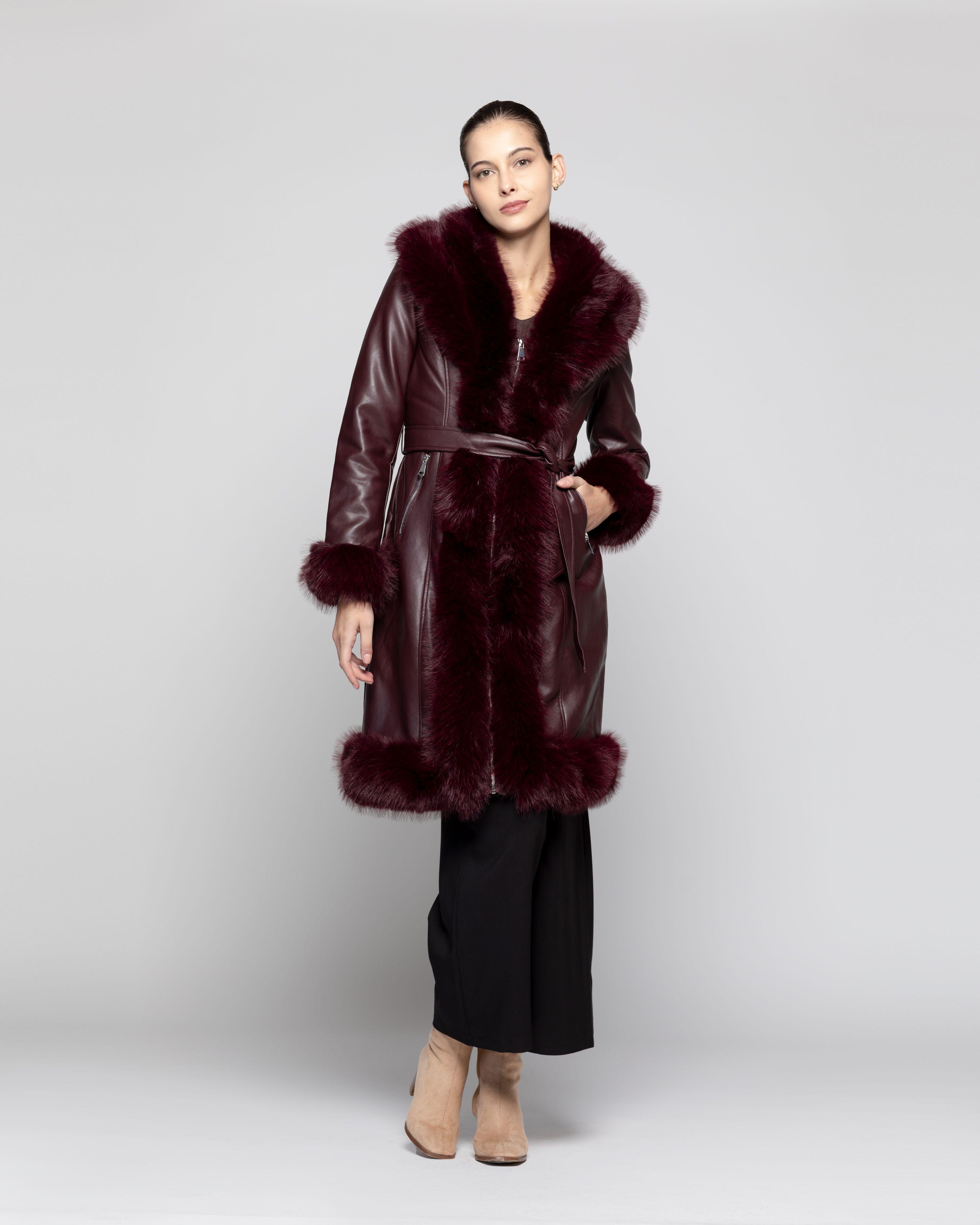 Chaqueta Mujer Aria Rojo oscuro Lineatre-0