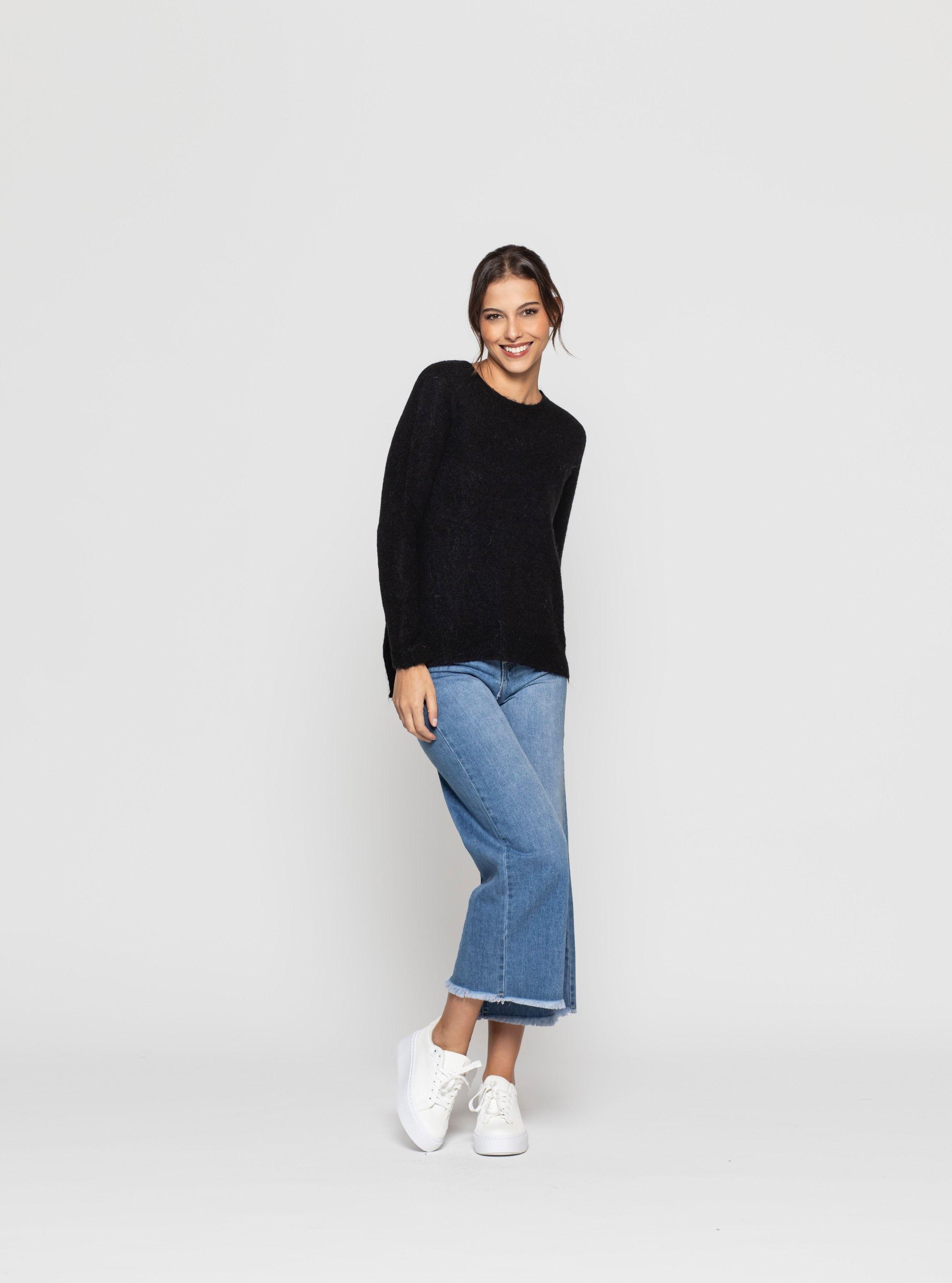 Sweater Mujer Odalys Negro Lineatre-2