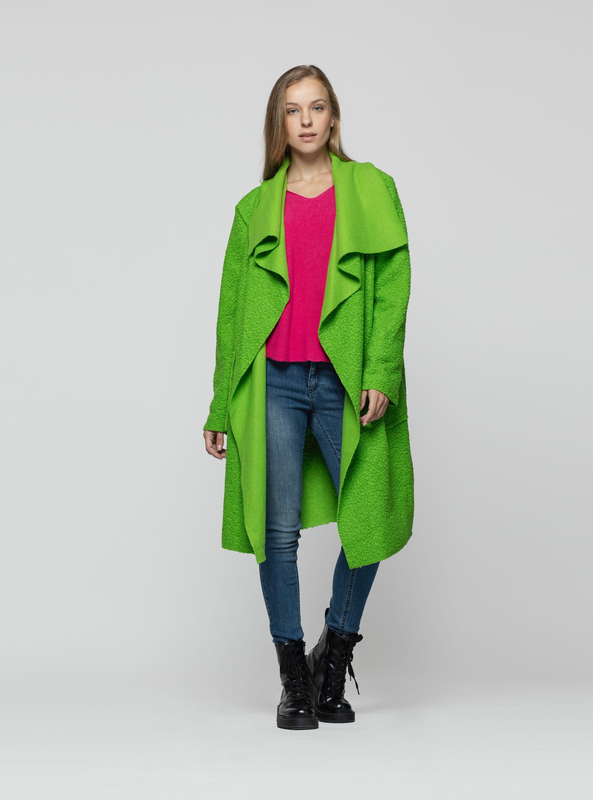 Abrigo Mujer Sofia Verde Lineatre-2