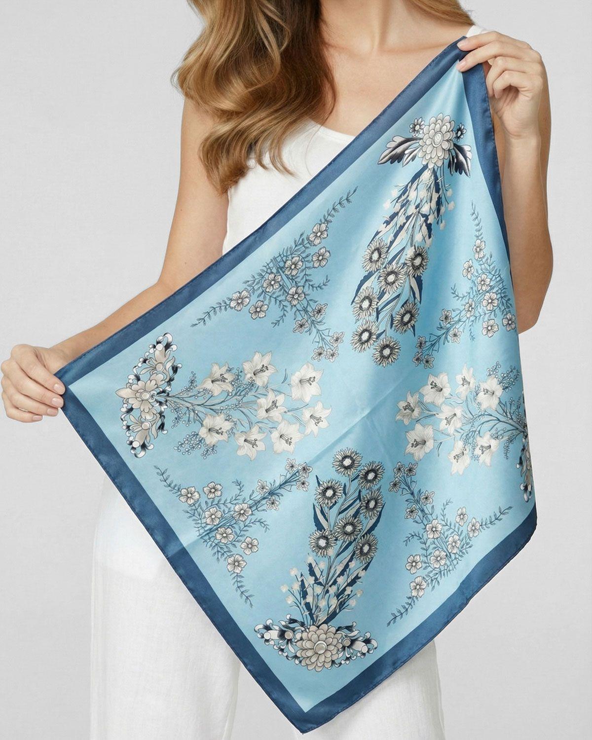 Pañuelo Mujer Renata Azulino Lineatre-3