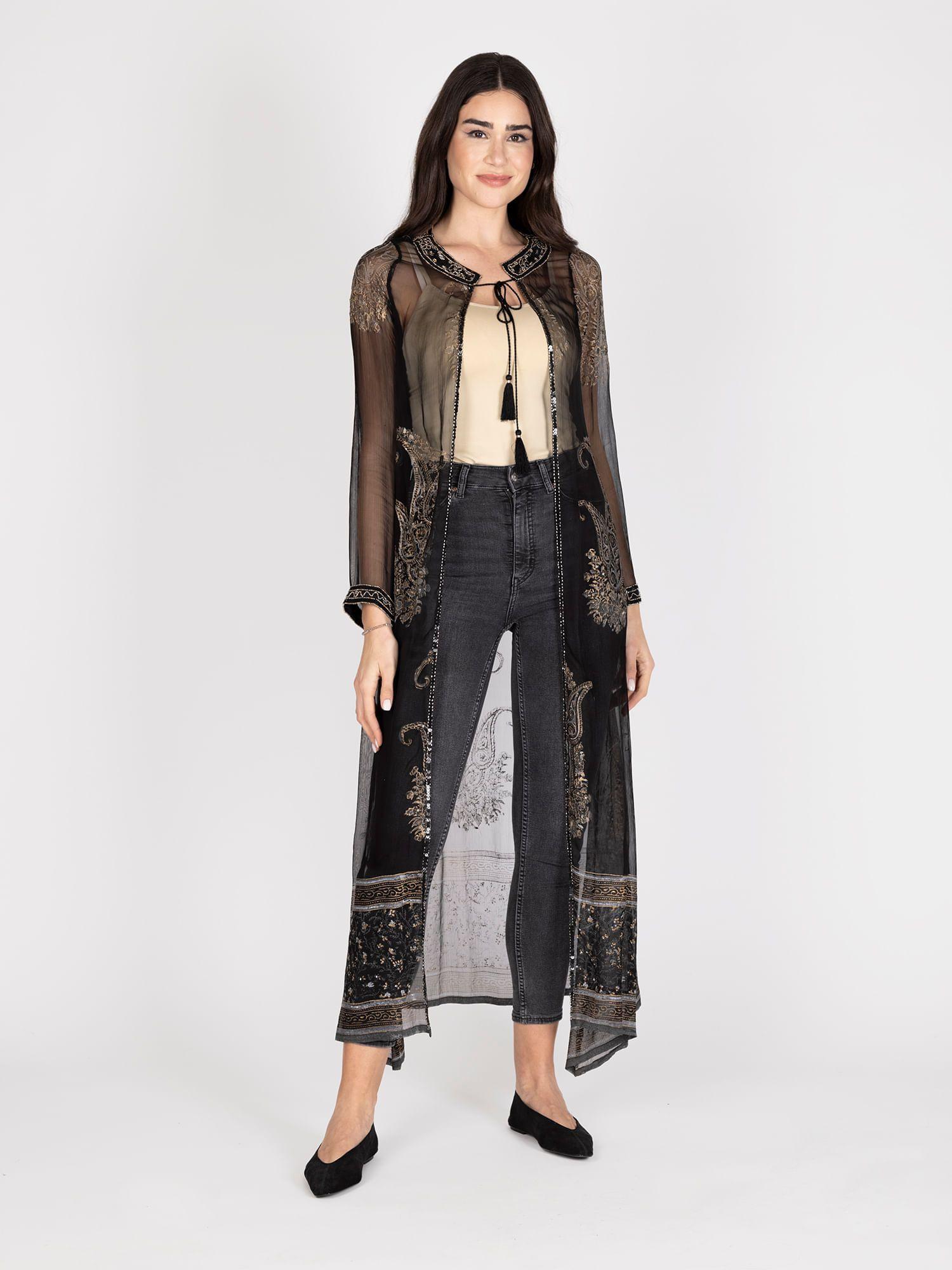 Spolverino Indi Negro Lineatre-0