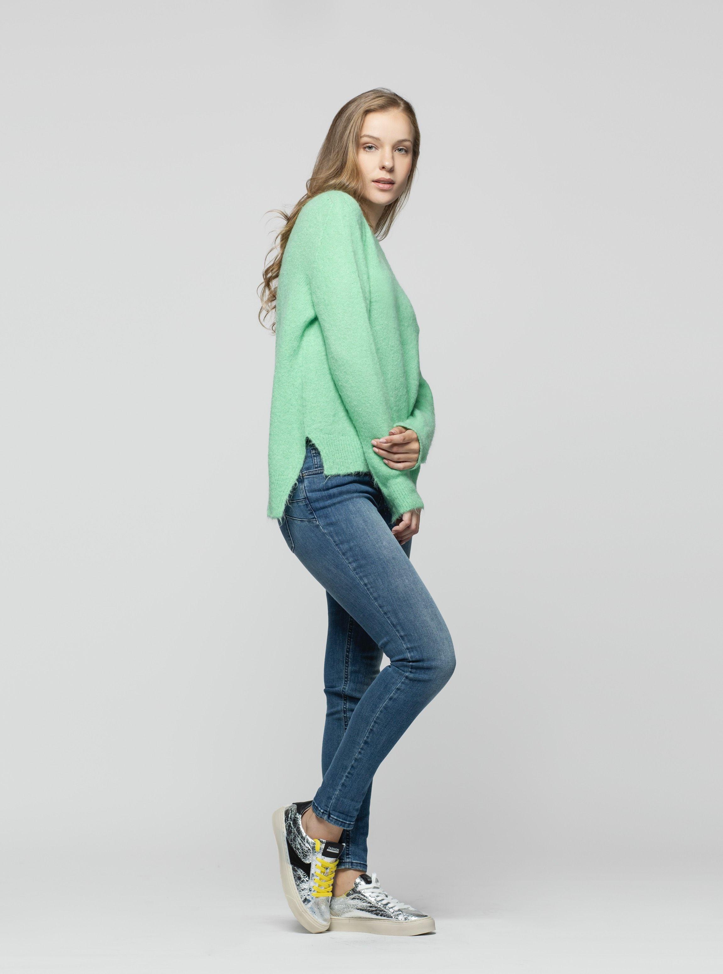 Sweater Mujer Odalys Verde Lineatre-2