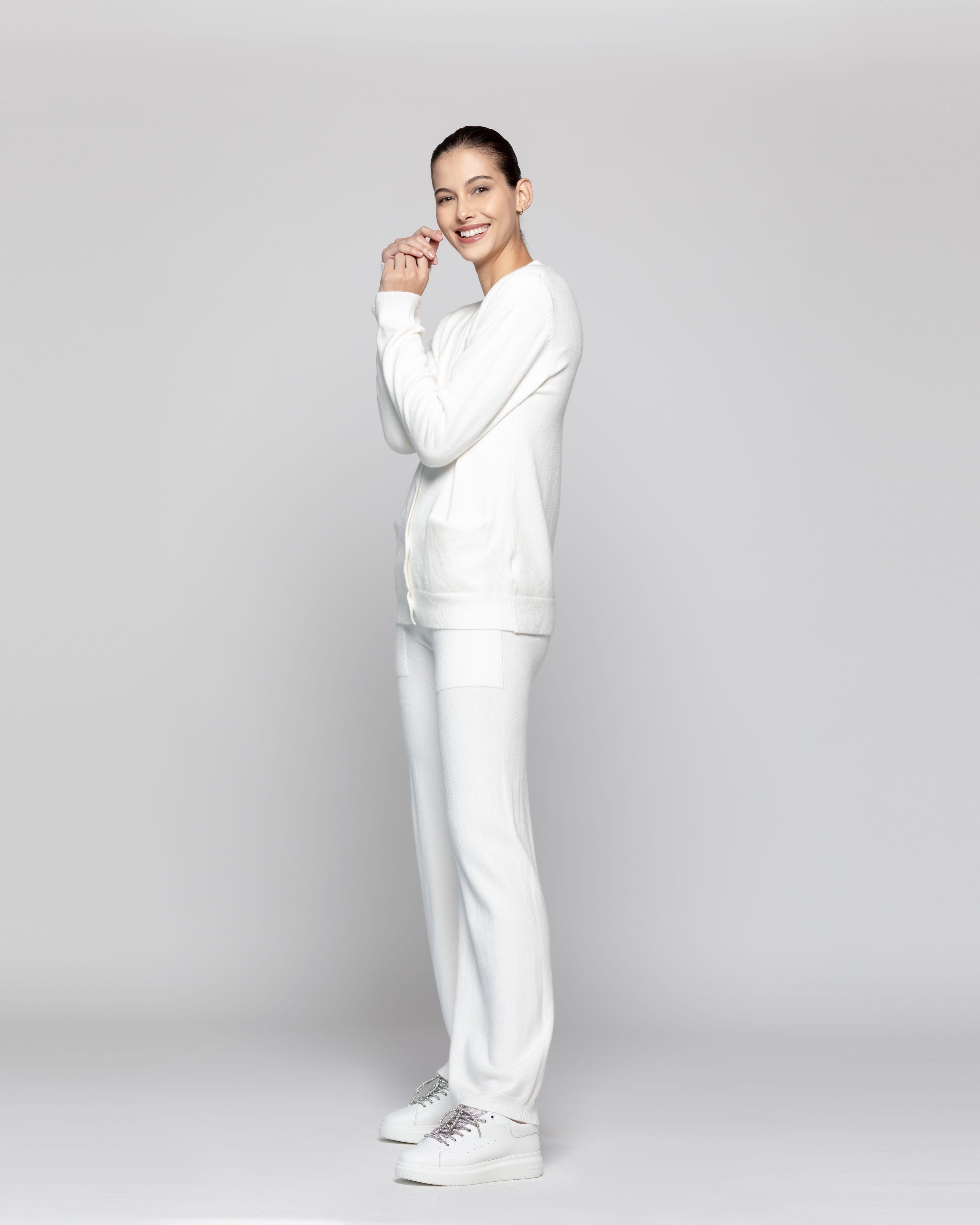 Sweater Mujer Selva Blanco Lineatre-0
