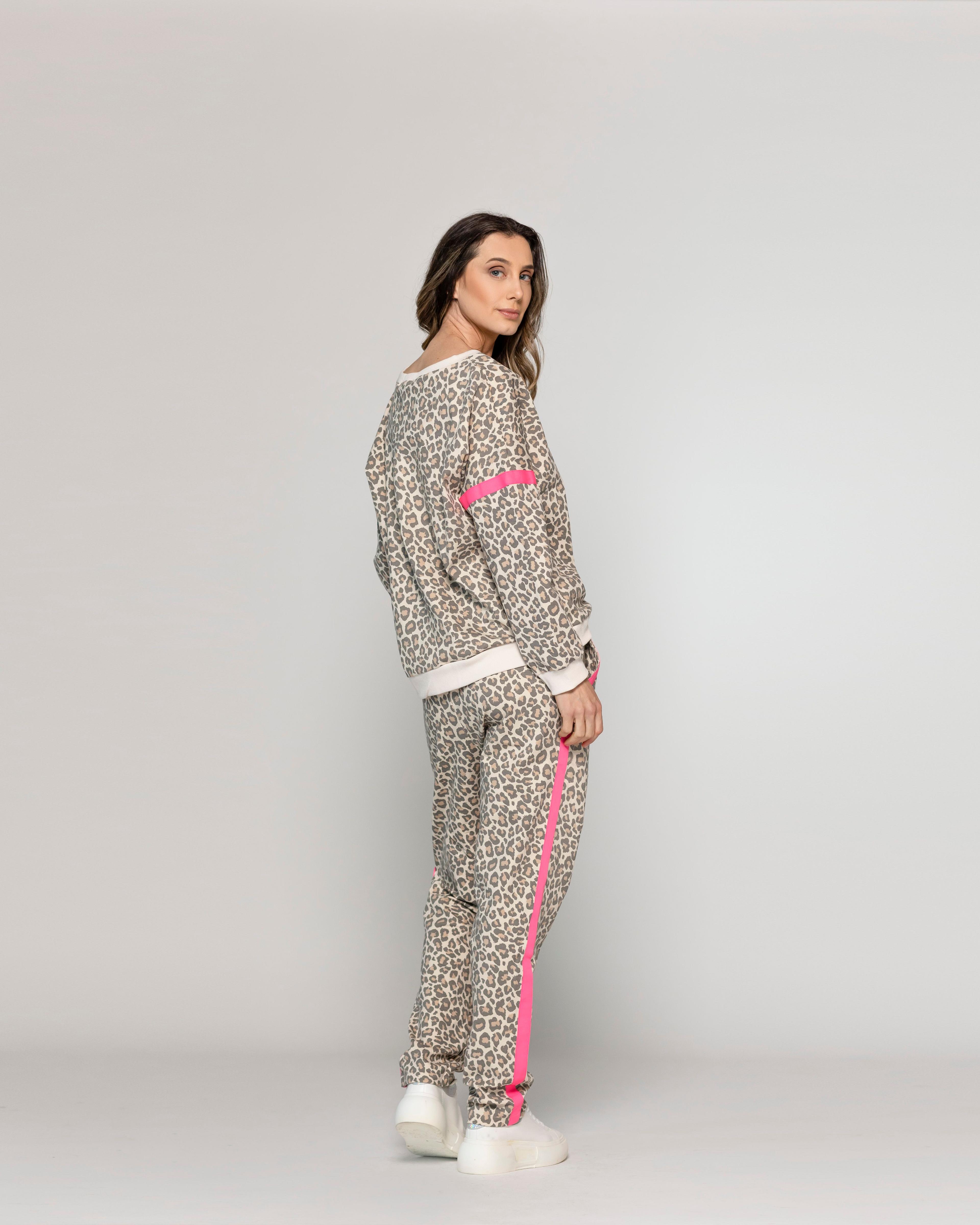 Pantalón Mujer Olimpia Animal Print Leopardo Lineatre-2
