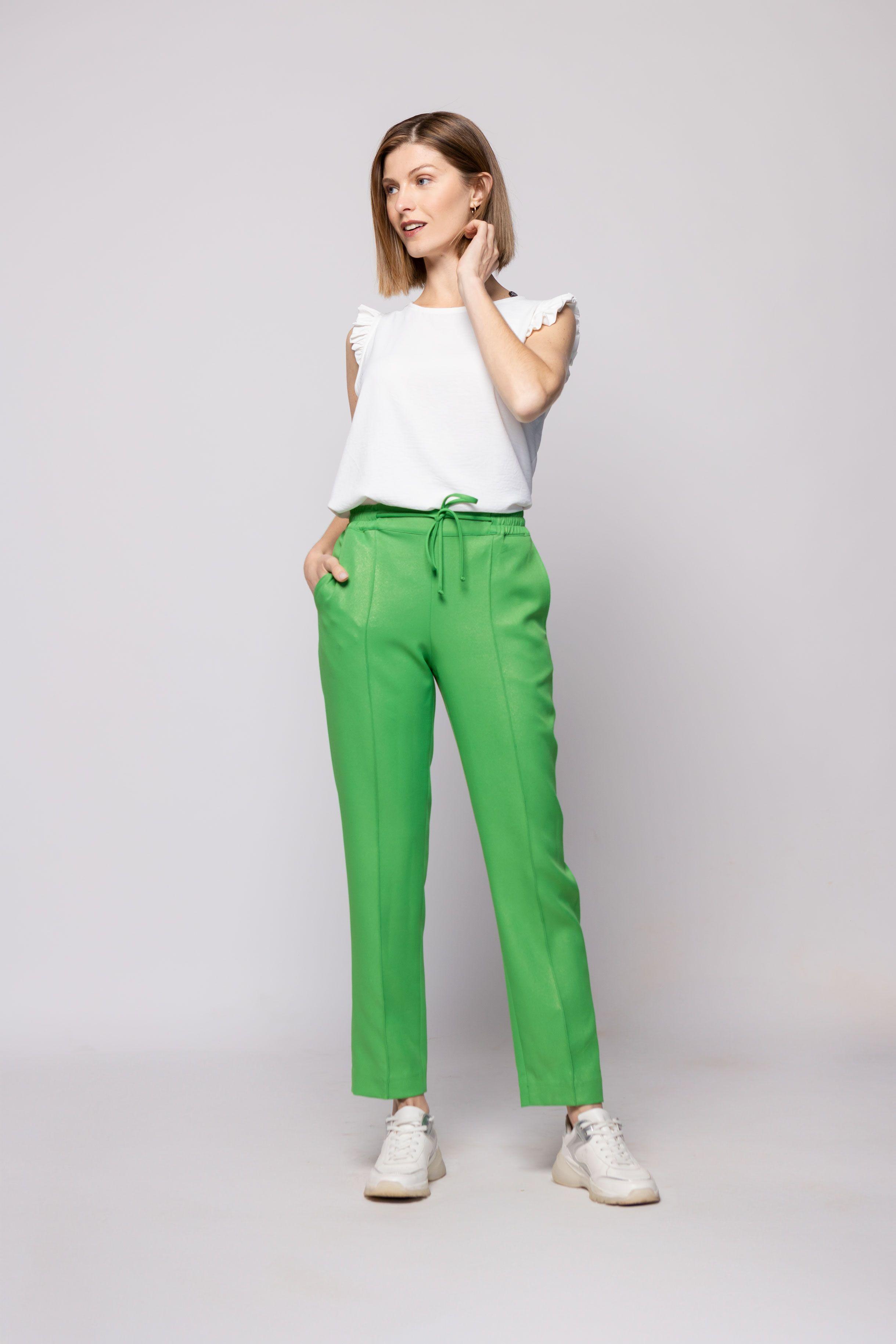 PANTALON OLIVIA VERDE Ludovica-0