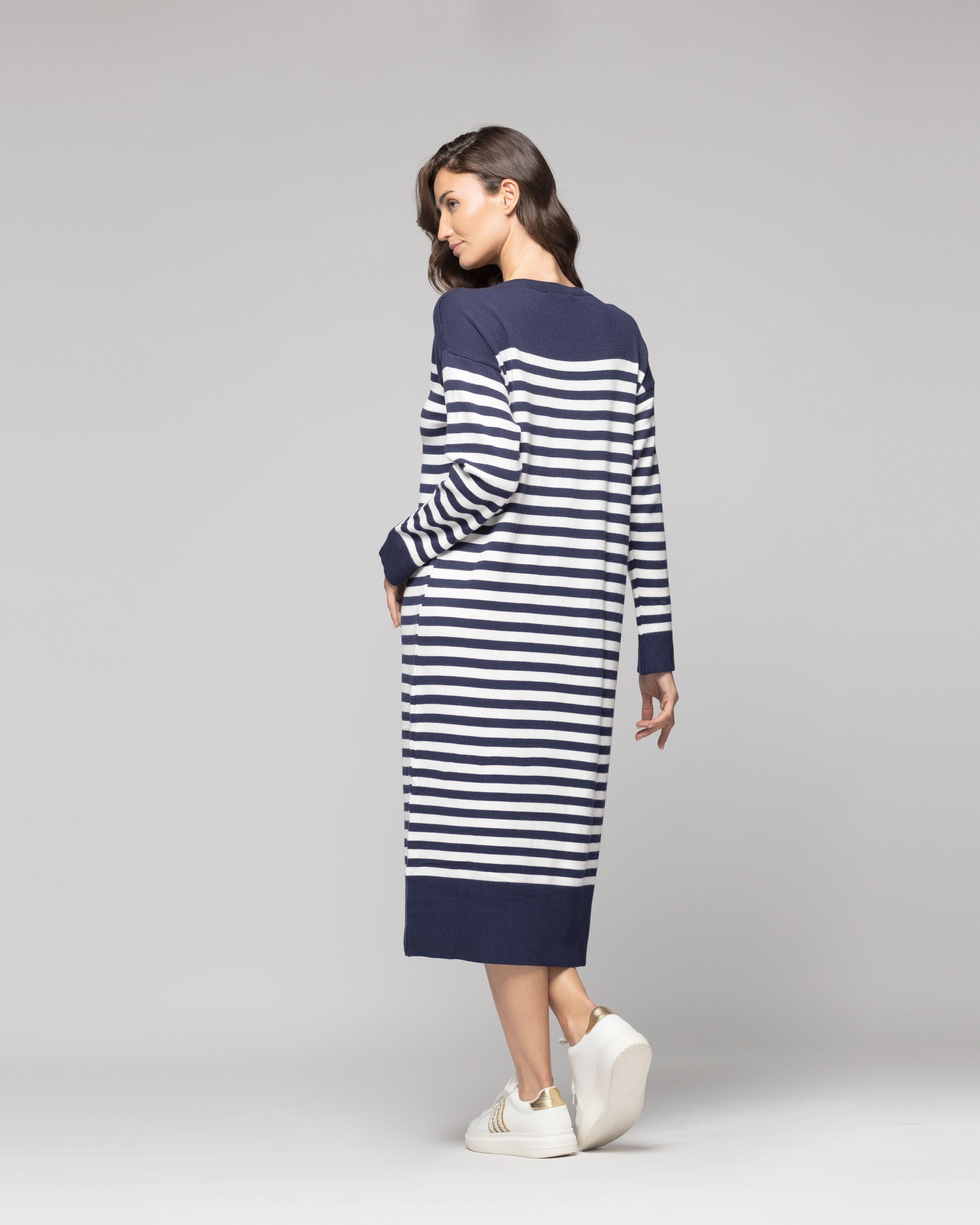 Vestido Mujer Catalina Azul Lineatre-2