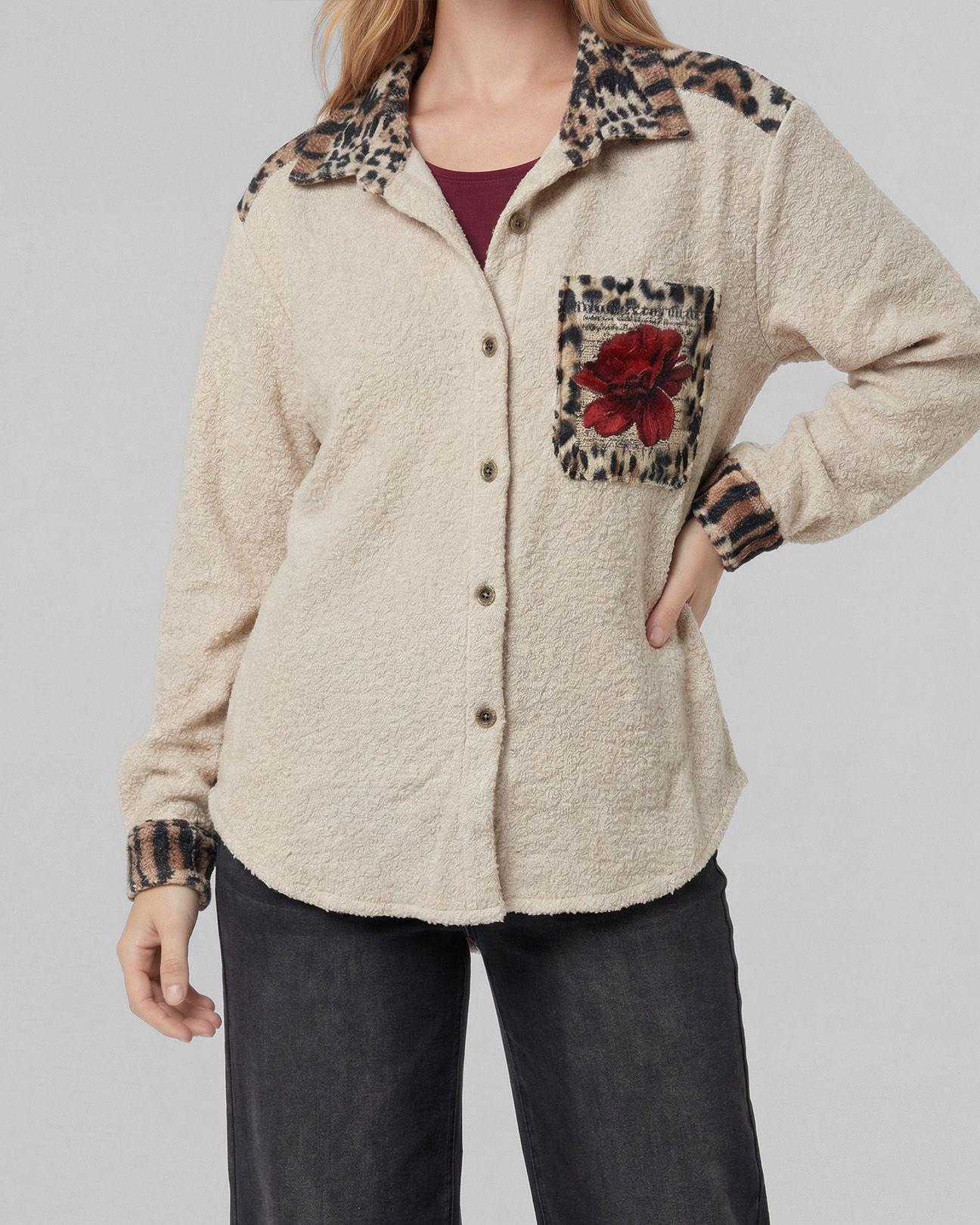 Blusa Mujer Estela Beige Lineatre-2