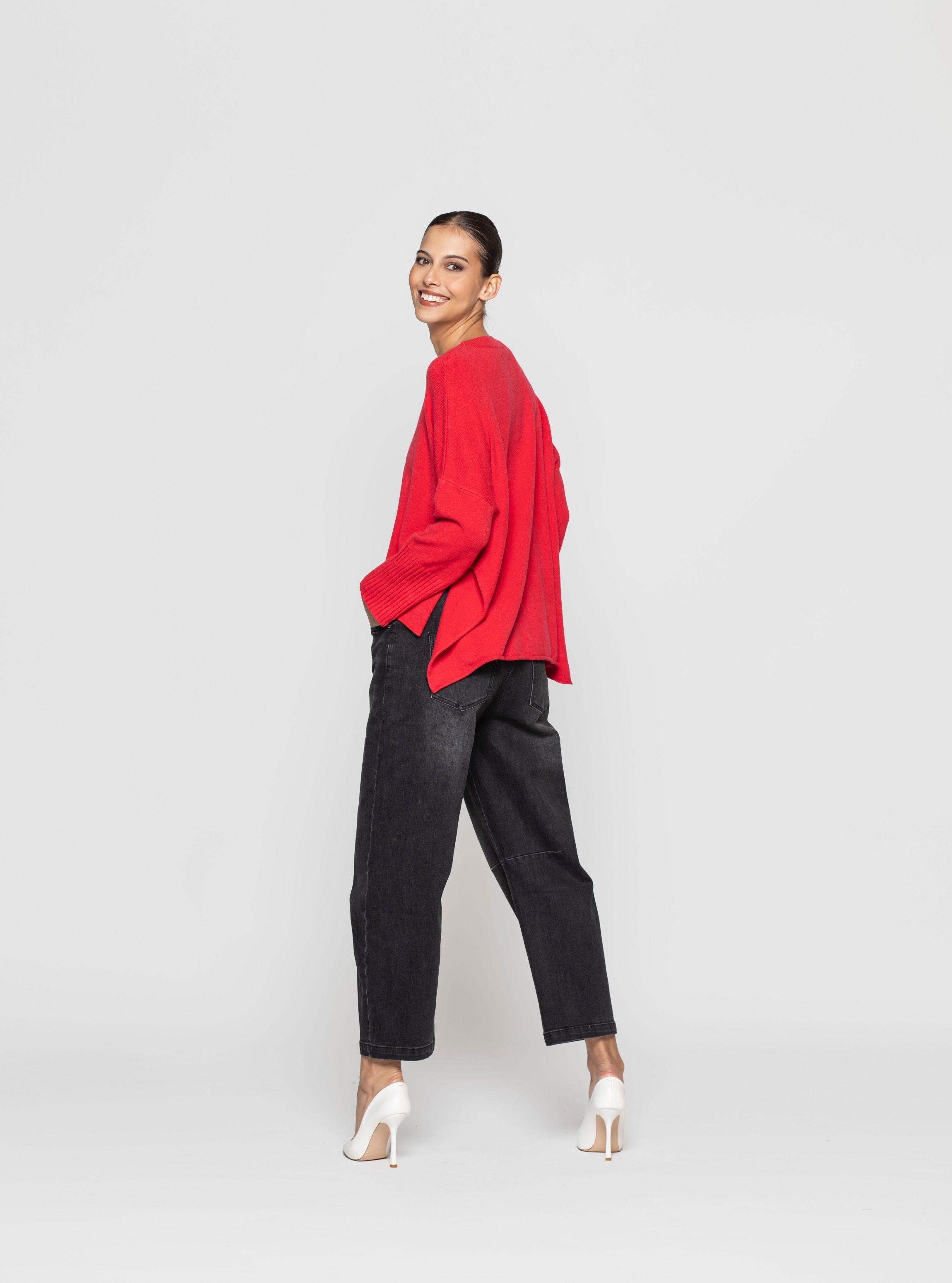 Sweater Mujer Xenia Rojo Lineatre-0