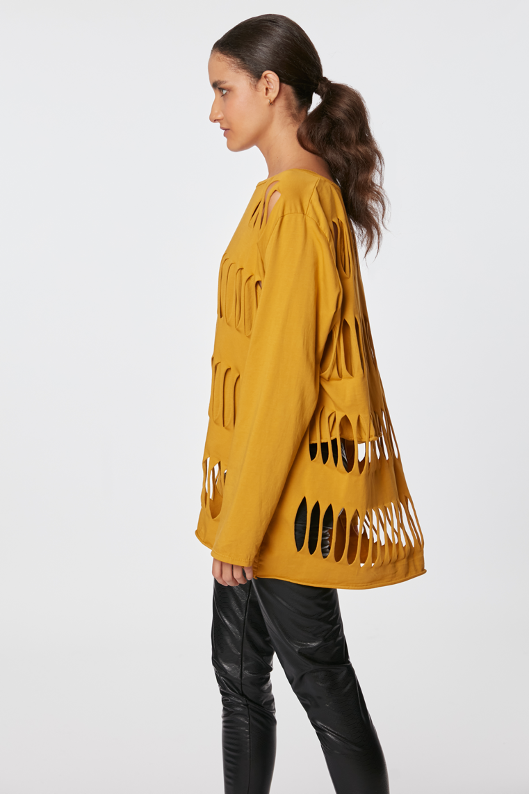Polera Ana Mostaza-2