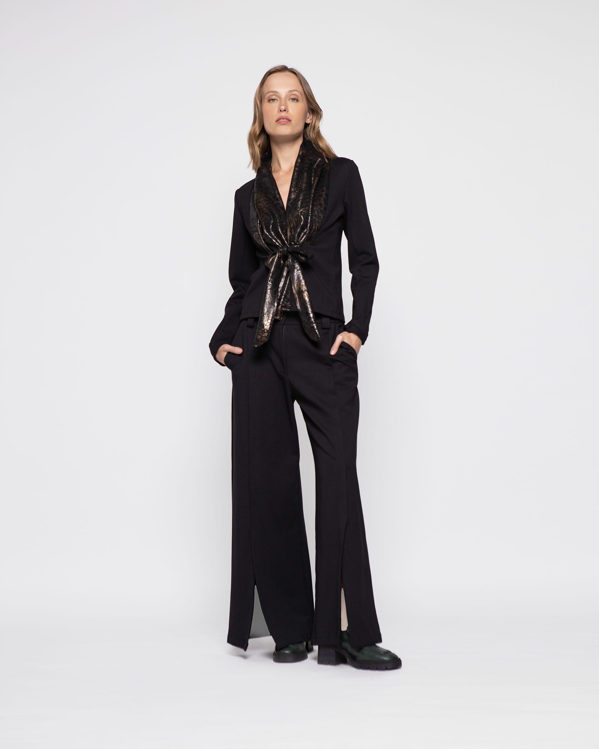 Chaqueta Mujer Dalia Negro Ludovica-0