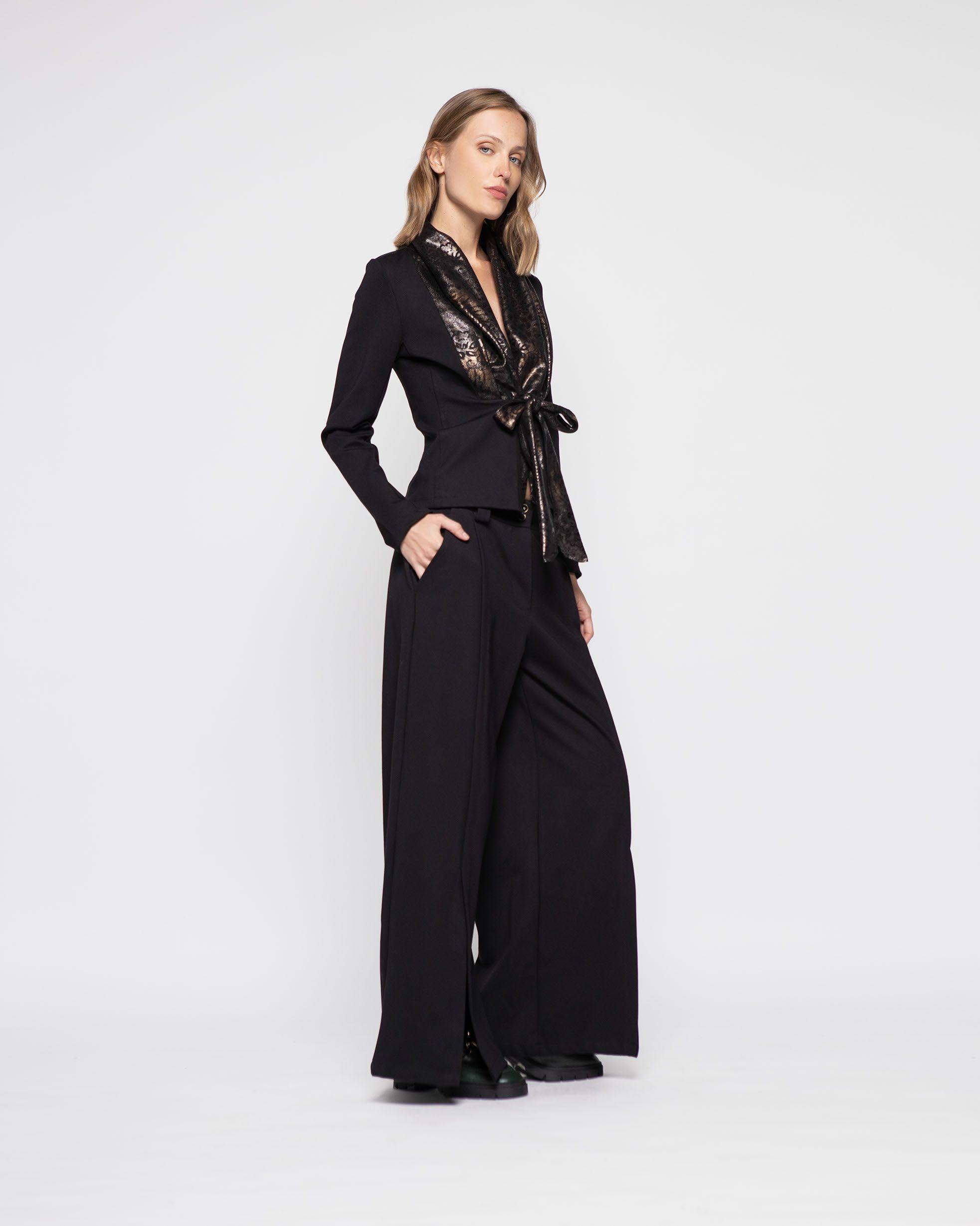 Chaqueta Mujer Dalia Negro Ludovica-1