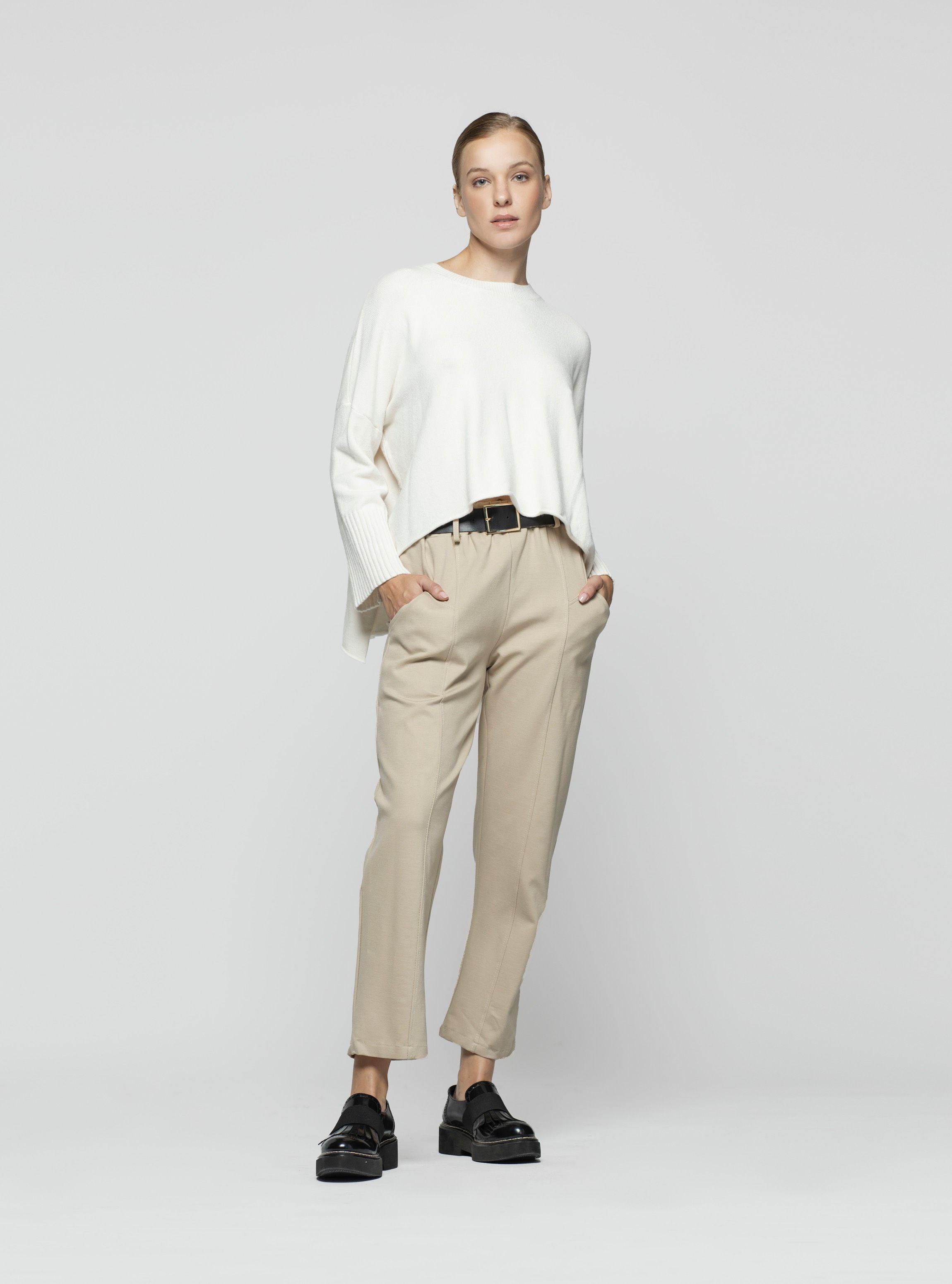 Sweater Mujer Sigrid Blanco Lineatre-2