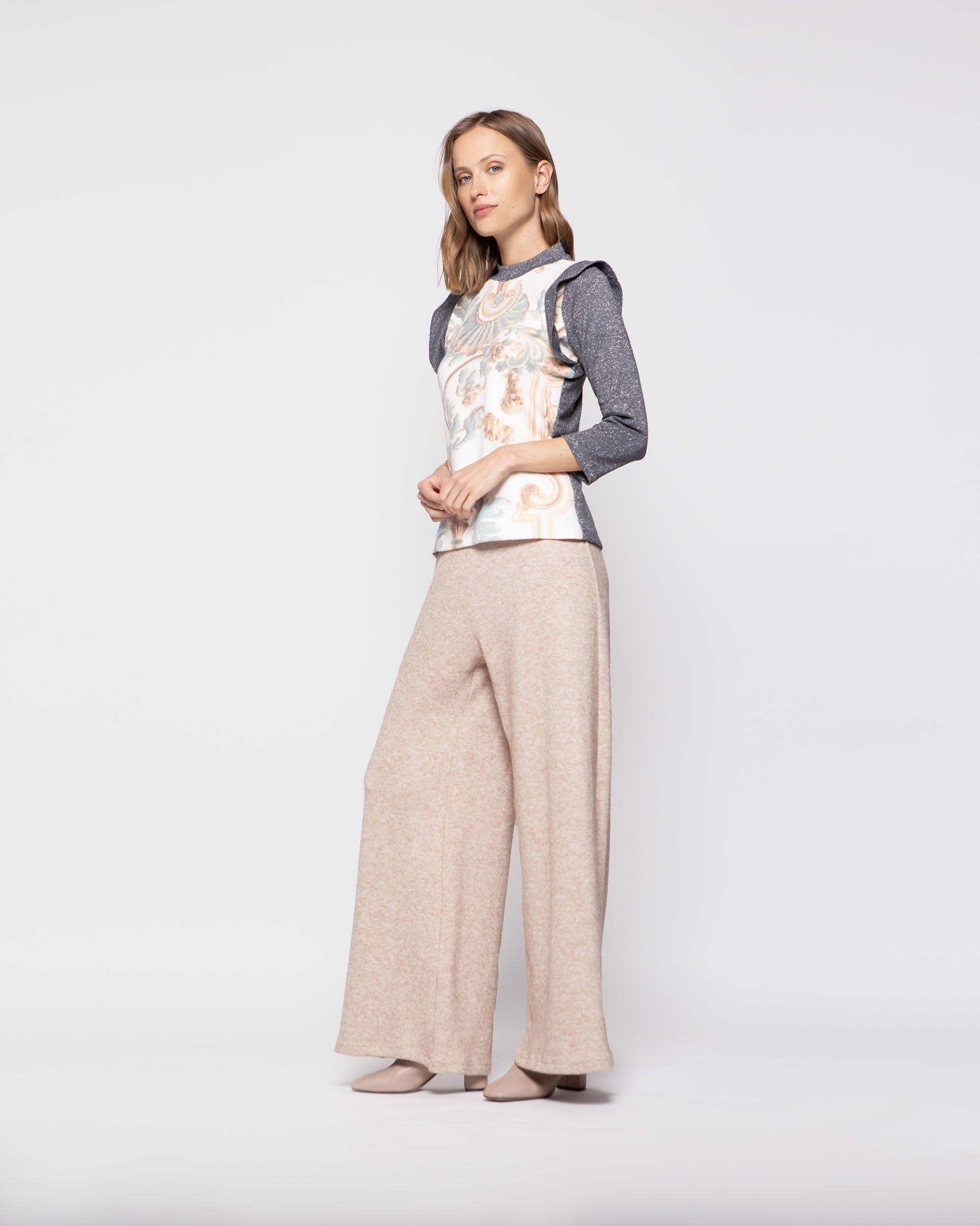 Sweater Mujer Aleli Plateado Ludovica-0