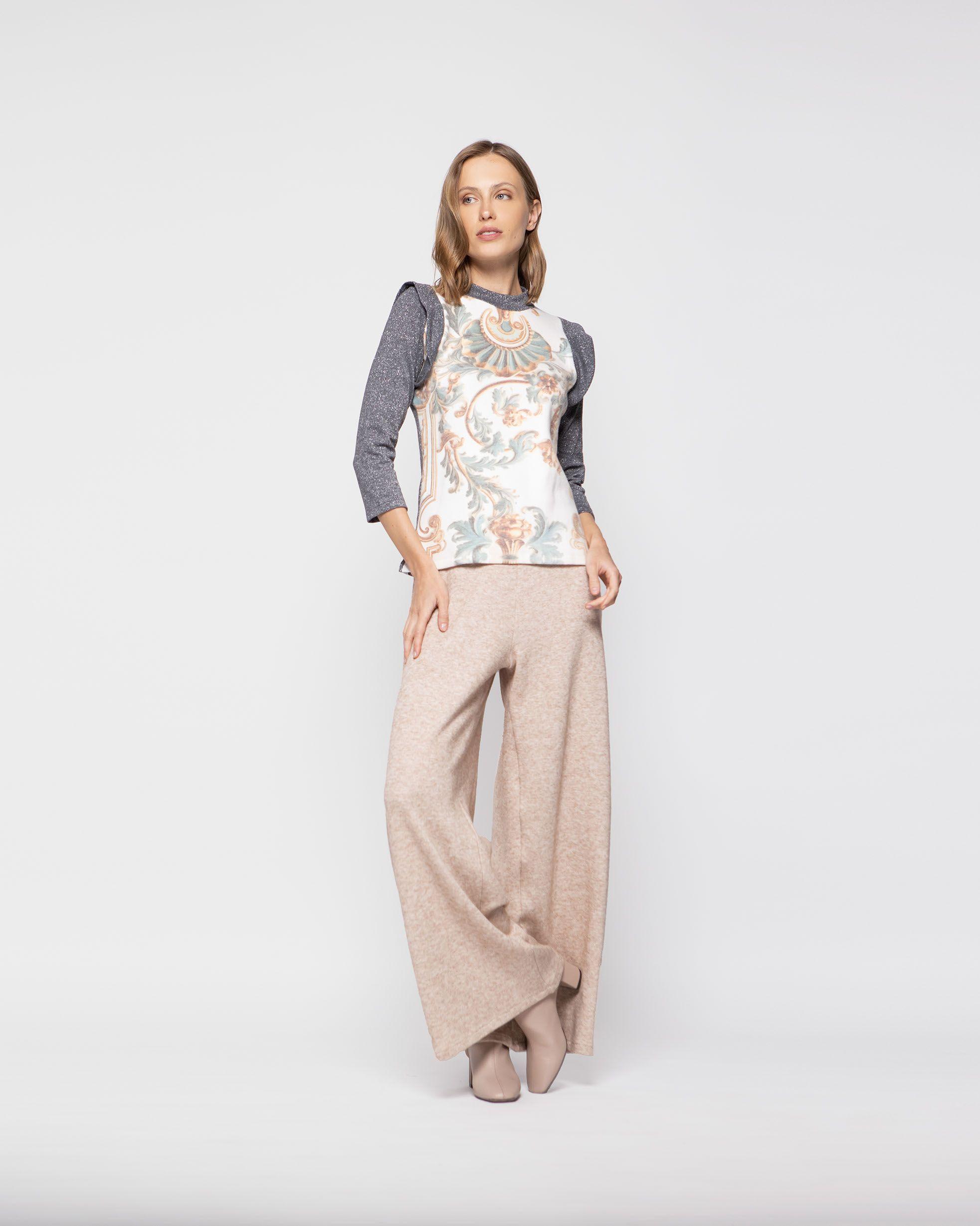 Sweater Mujer Aleli Plateado Ludovica-1