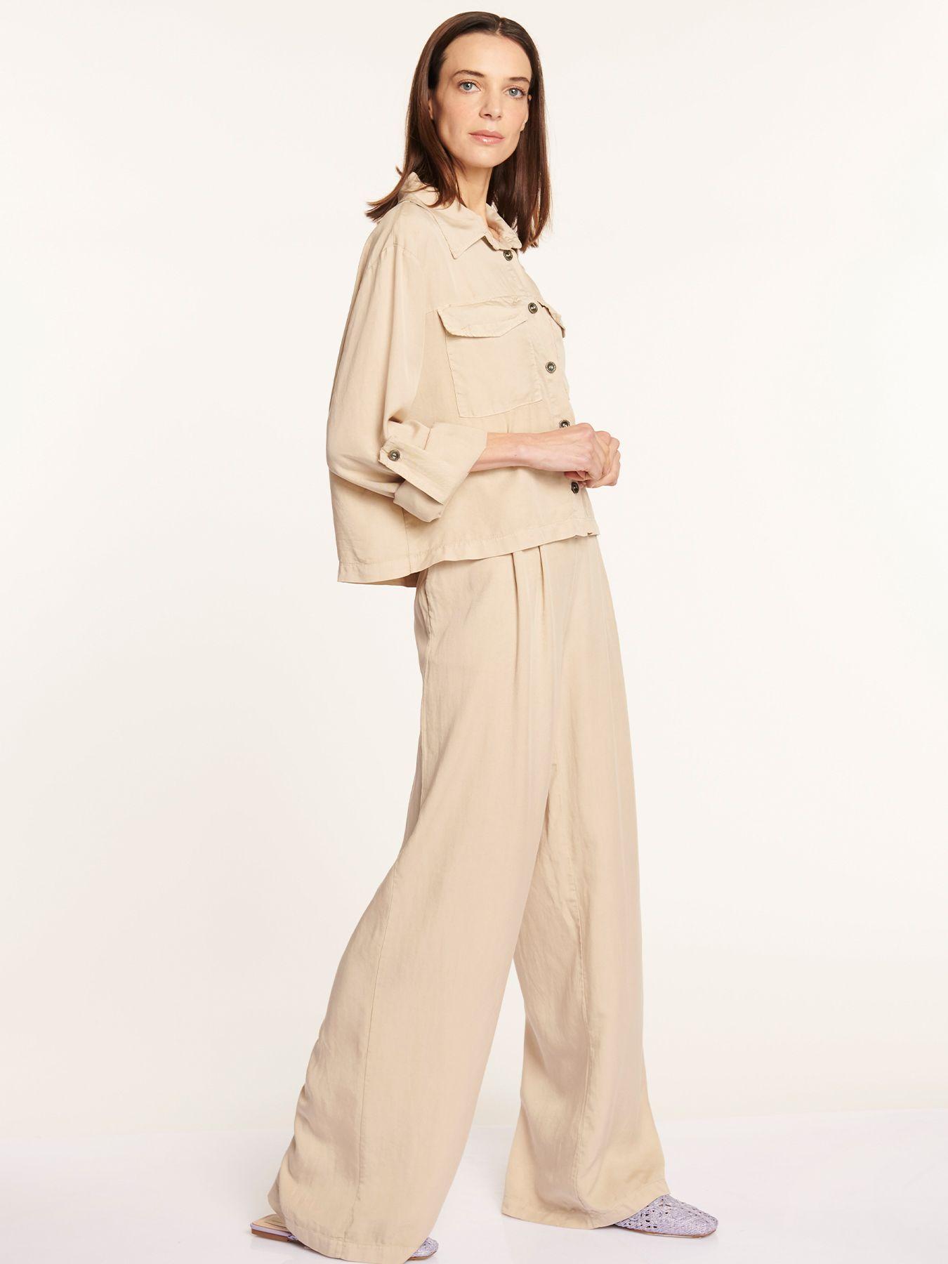 Blusa Mujer Serena Beige Lineatre-6