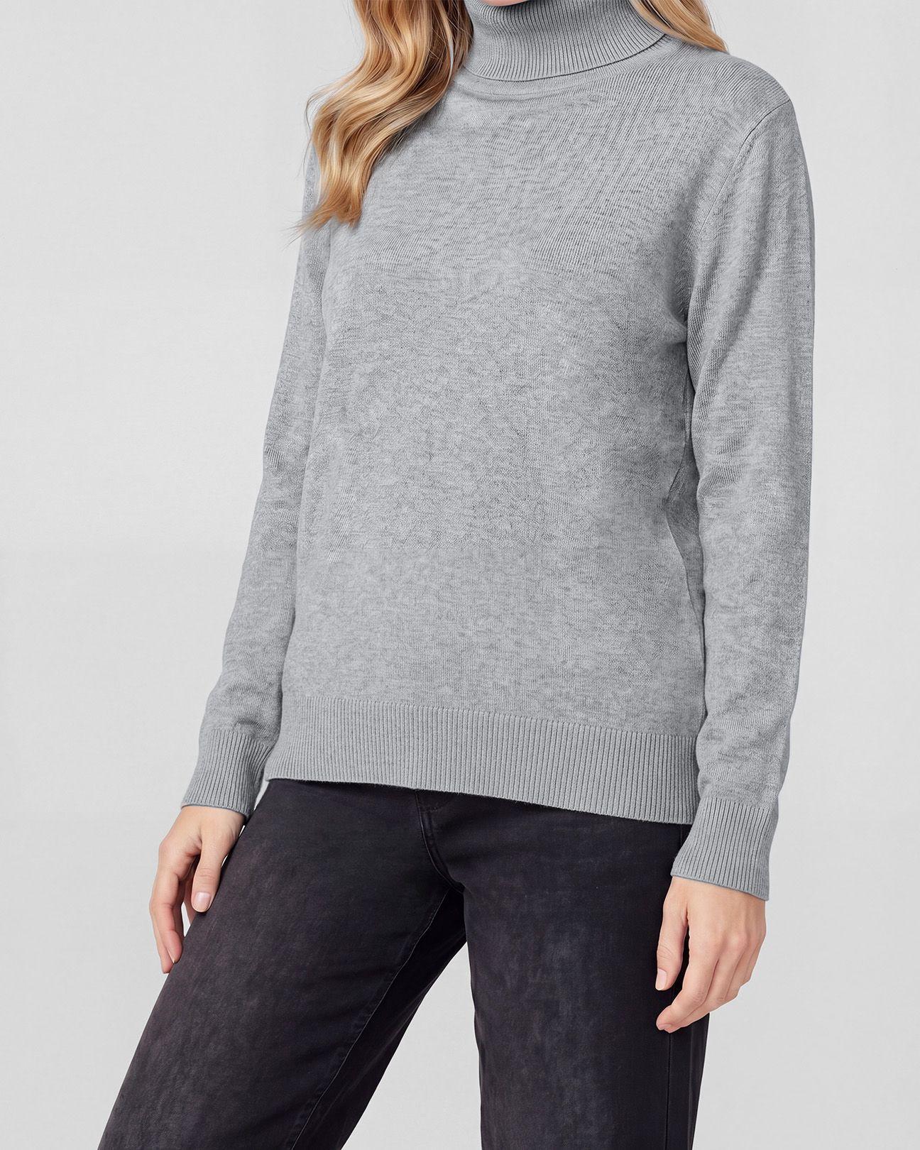 Sweater Mujer Emilia Gris Lineatré-2