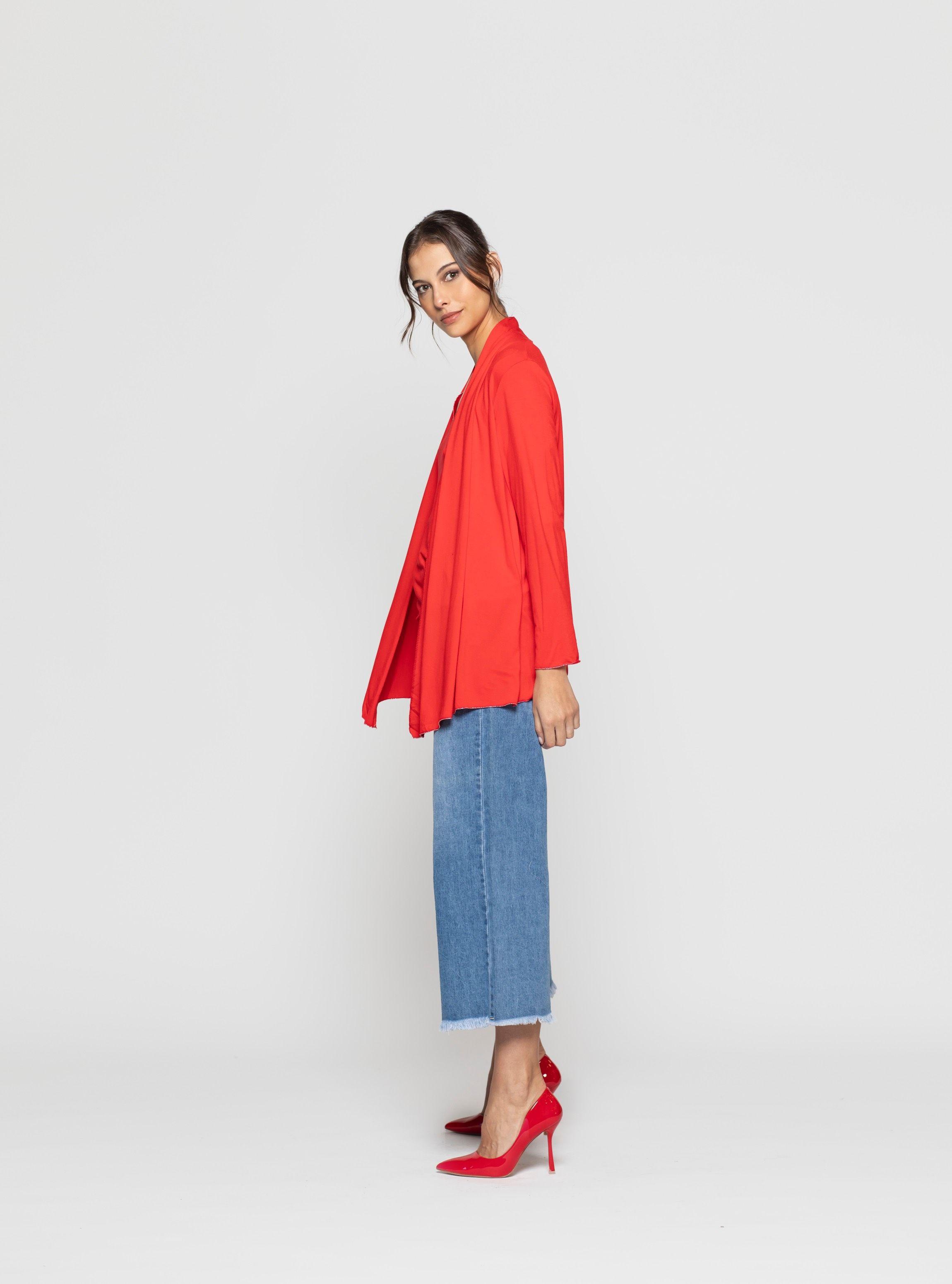 Tapado Mujer Nayren Rojo Lineatre-2