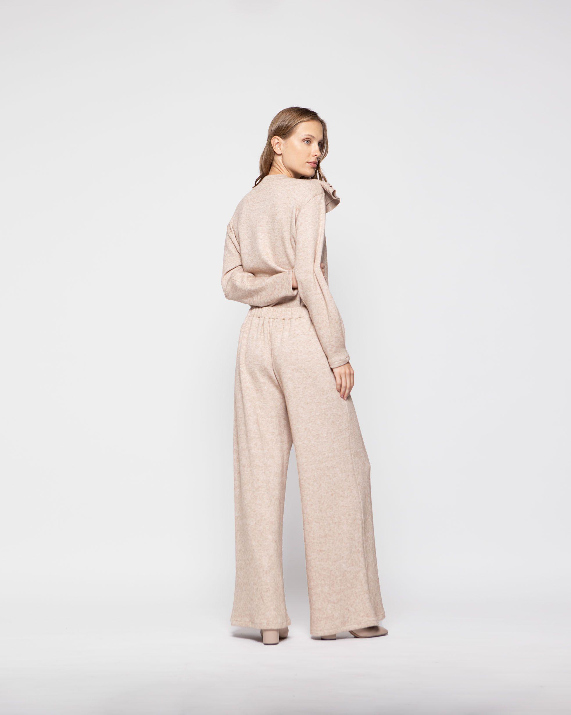 Pantalon Mujer Dalia Beige Ludovica-2