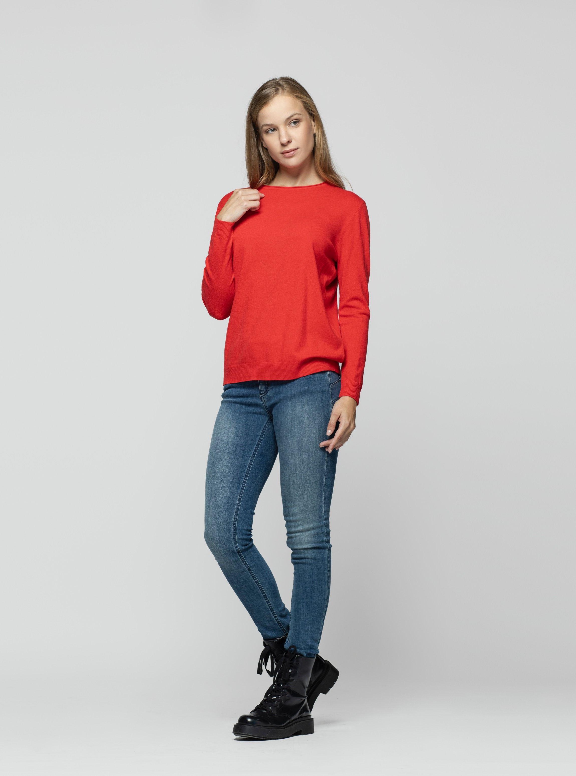 Sweater Mujer Kalina Rojo Lineatre-2