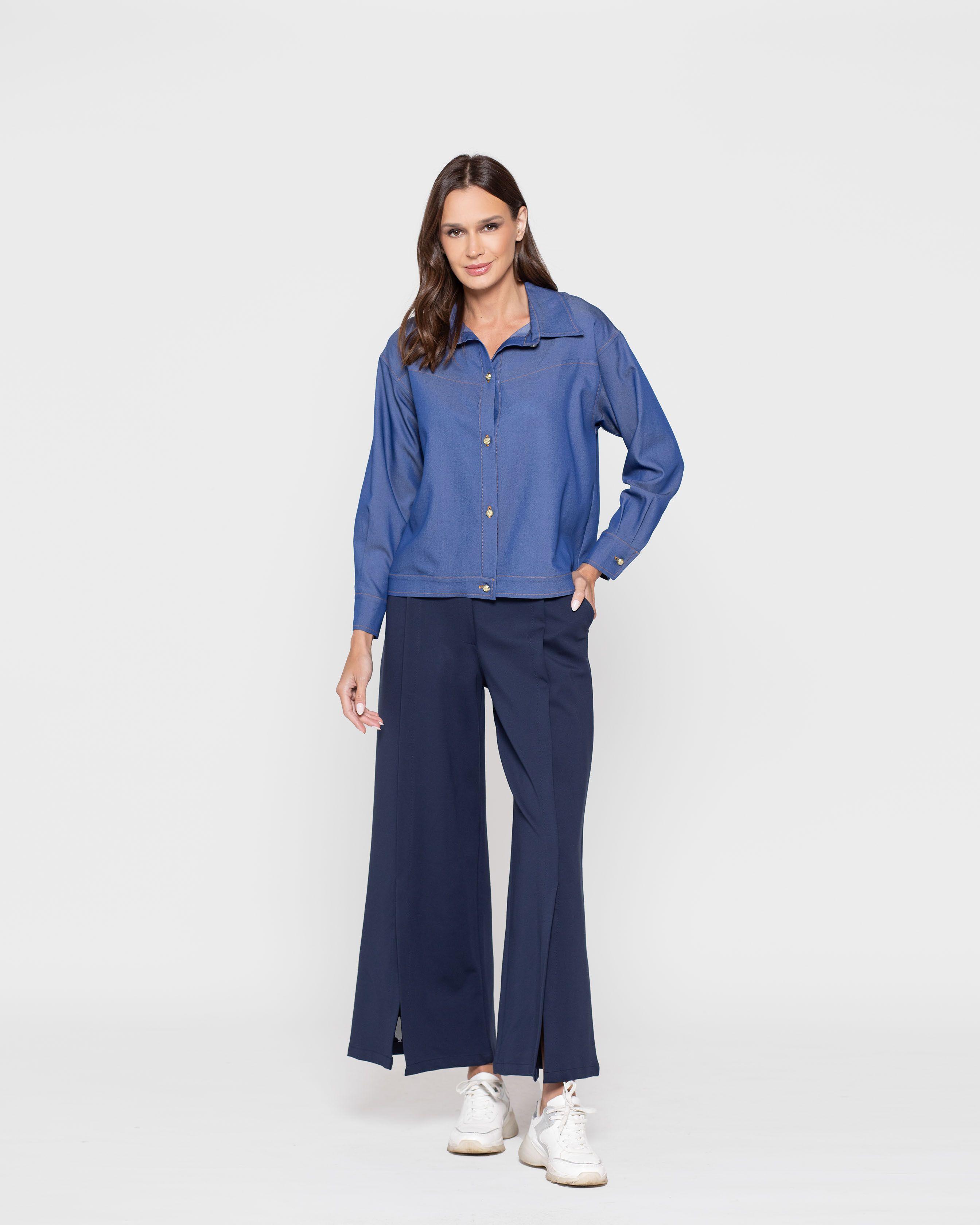 Chaqueta Mujer Magnolia Azul Ludovica-0