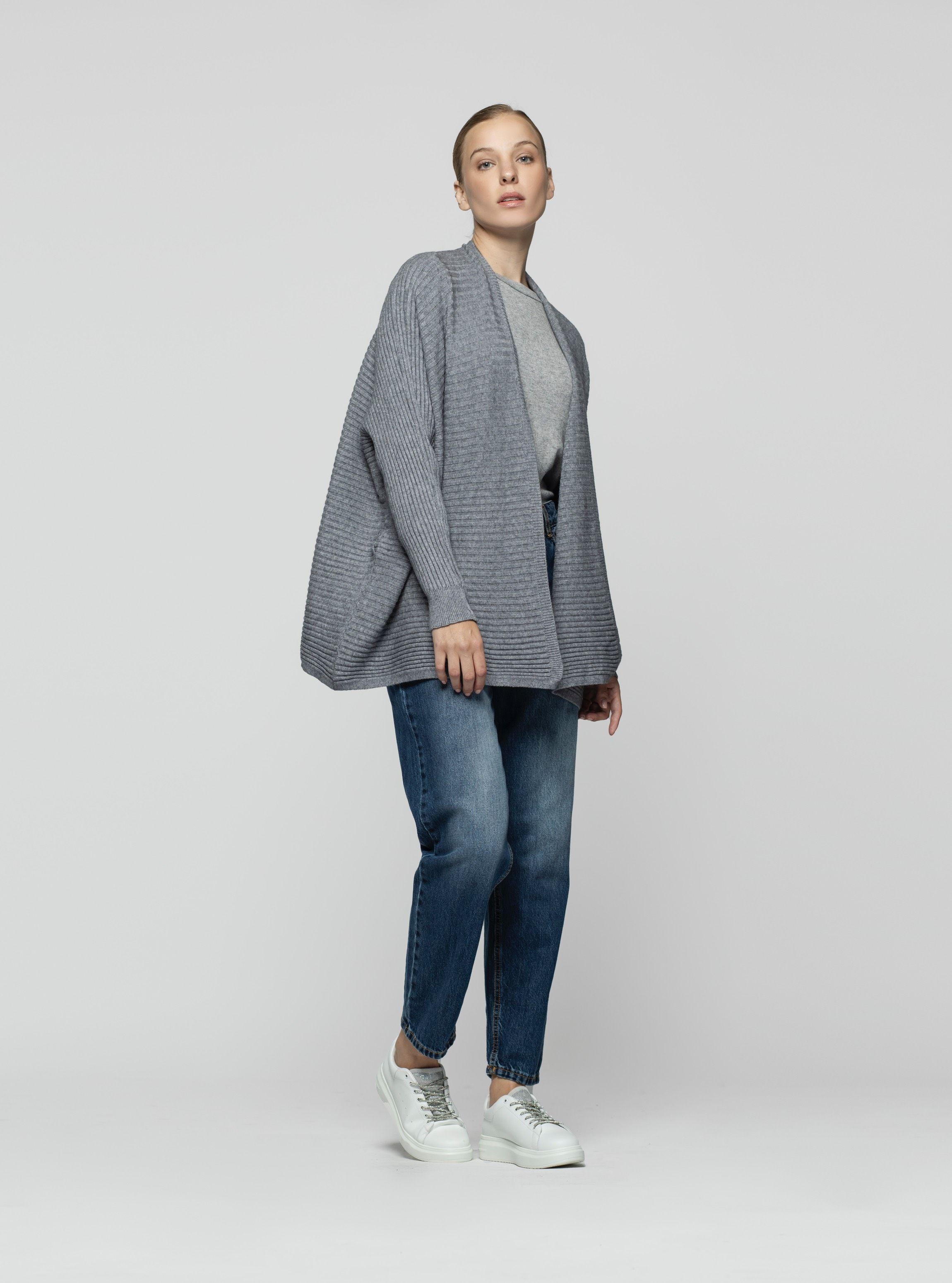 Sweater Mujer Miriel Gris Lineatre-2