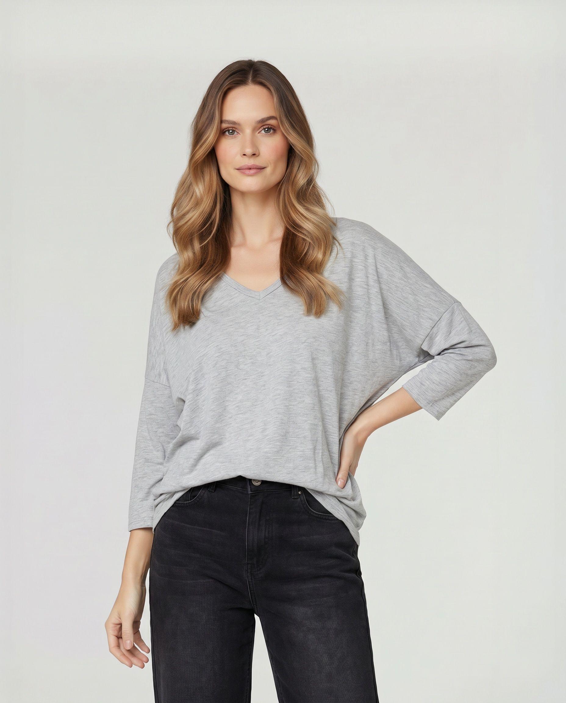 Polera Mujer Stella Fango Lineatré-0