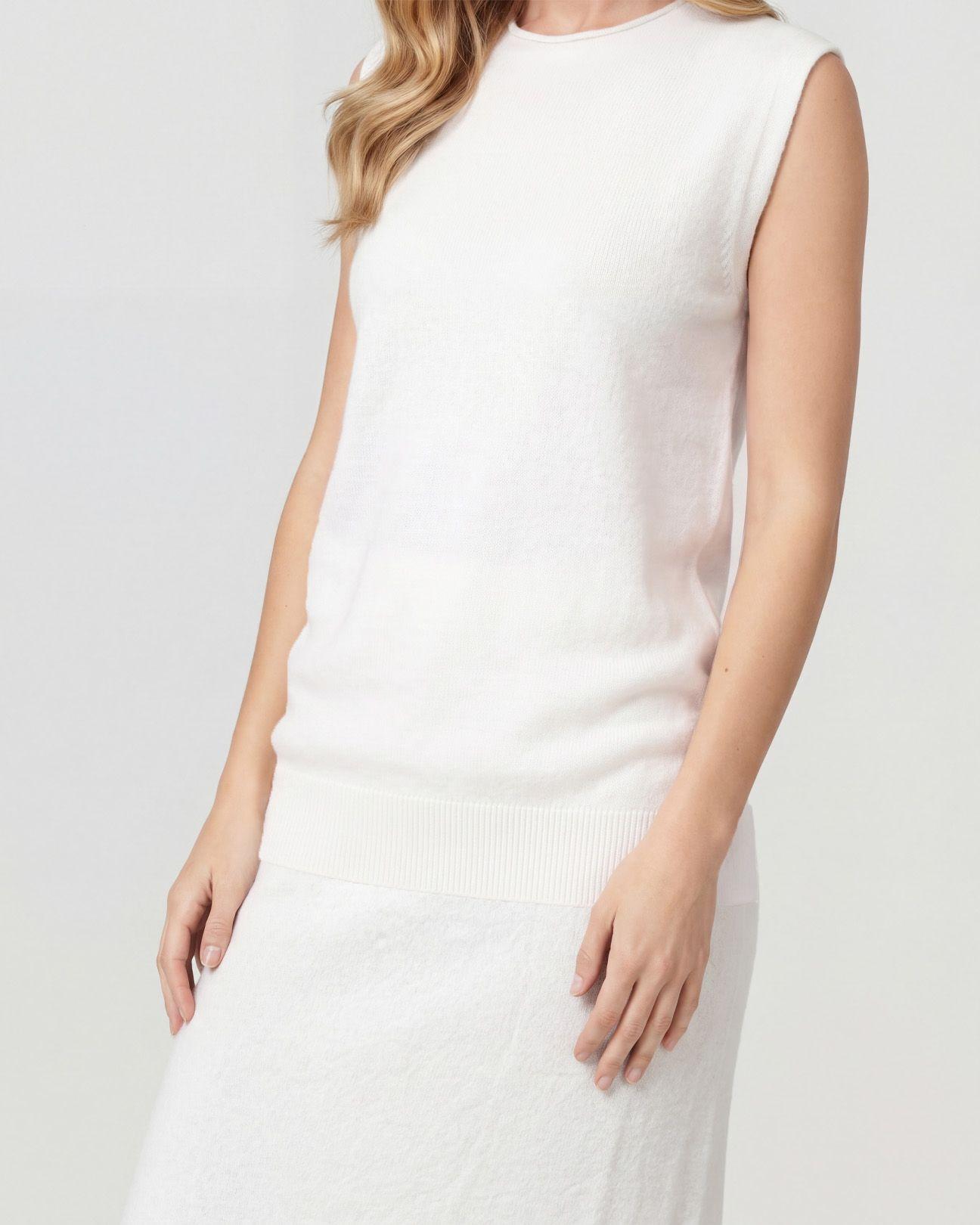 Twin Set Mujer Magdalena Blanco Lineatre-2